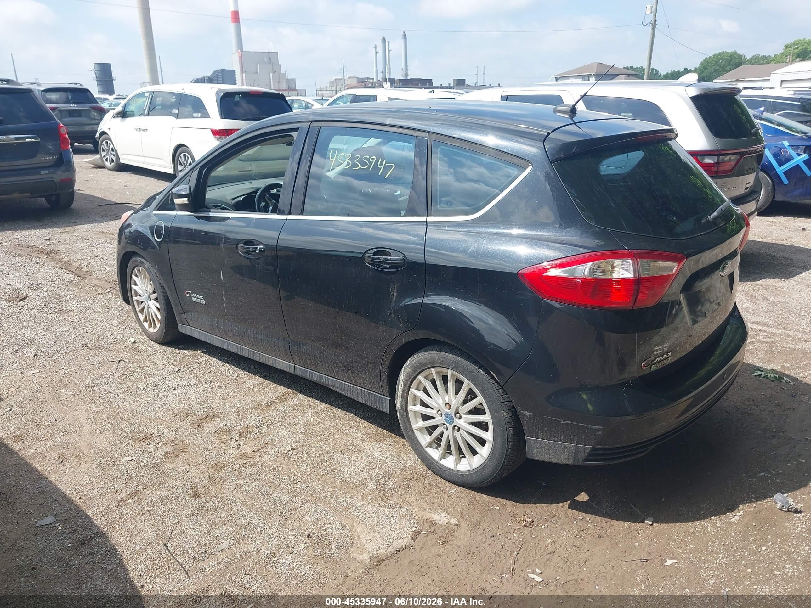 2013 Ford C-max Energi Sel Black vin: 1FADP5CU1DL529394