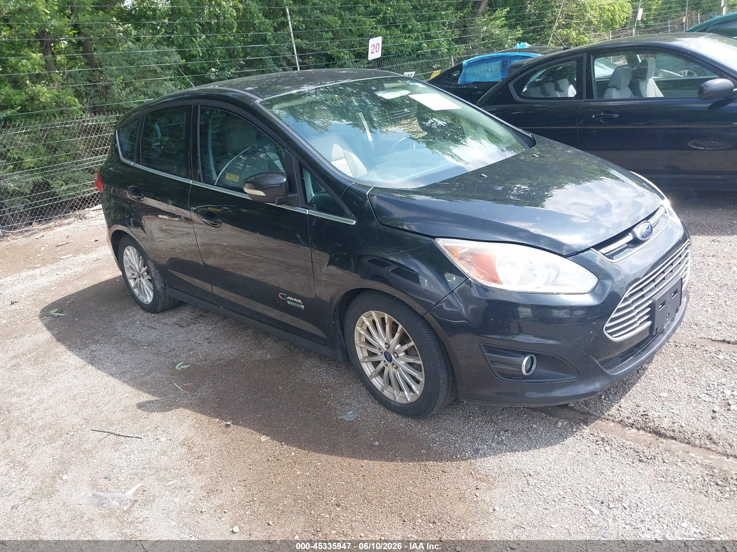 2013 Ford C-max Energi Sel Black vin: 1FADP5CU1DL529394