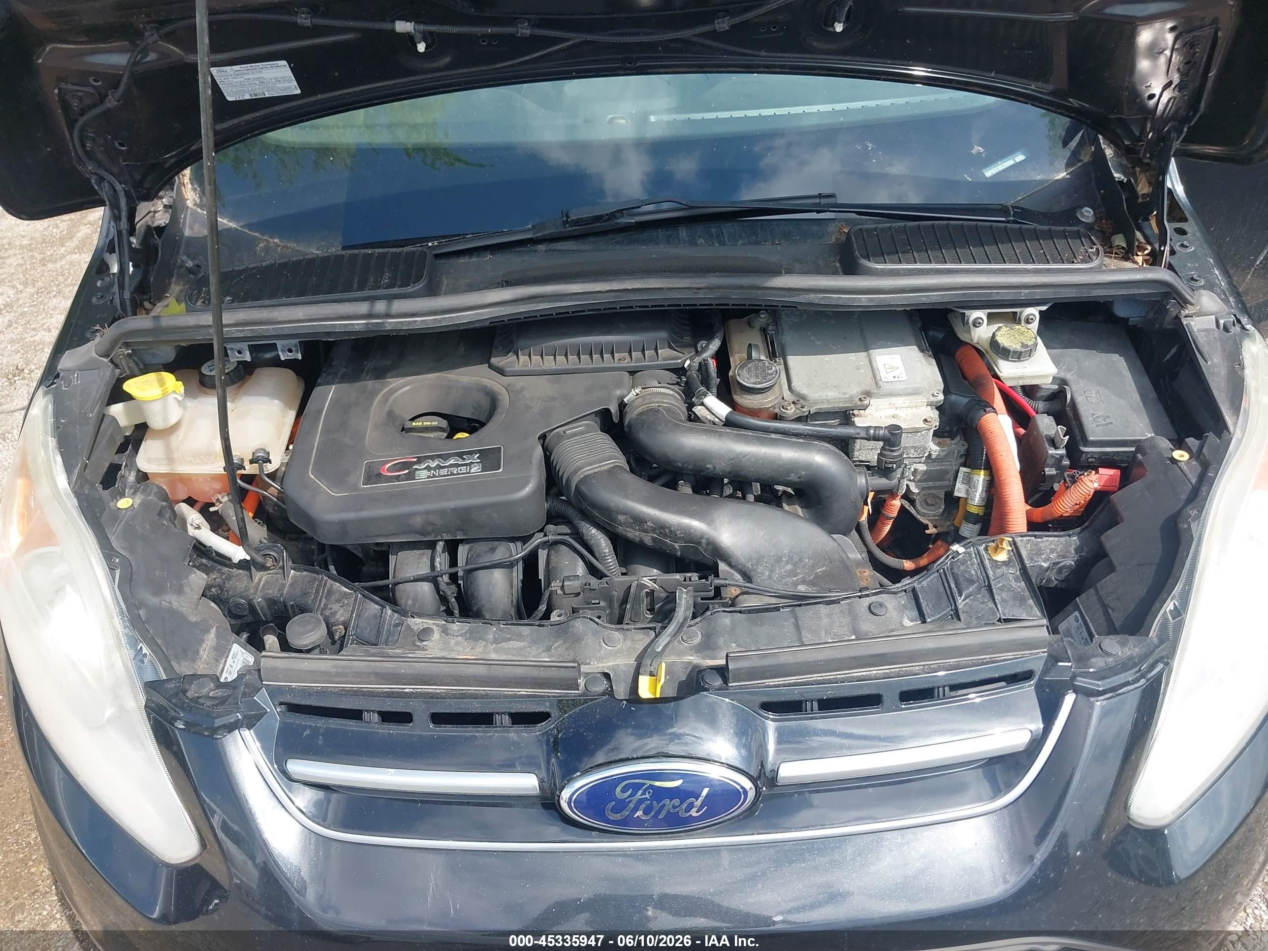 2013 Ford C-max Energi Sel Black vin: 1FADP5CU1DL529394