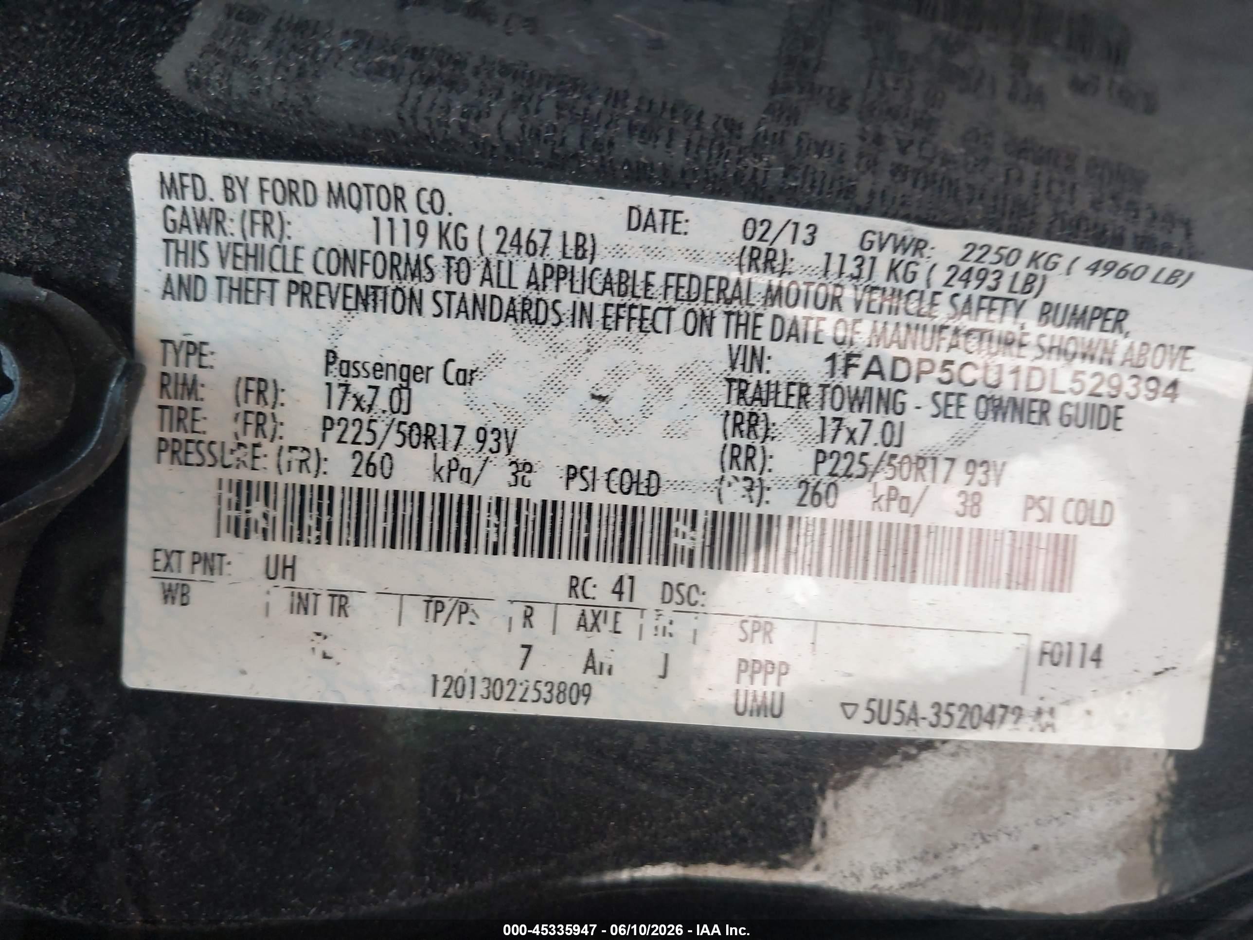 2013 Ford C-max Energi Sel Black vin: 1FADP5CU1DL529394
