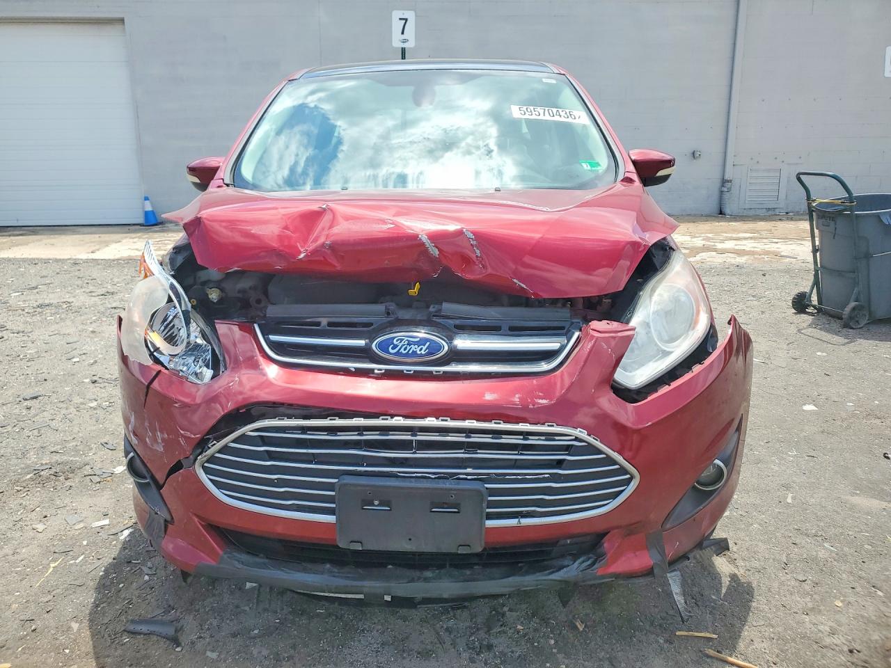 2013 Ford C-max Premium Burgundy vin: 1FADP5CU1DL531243
