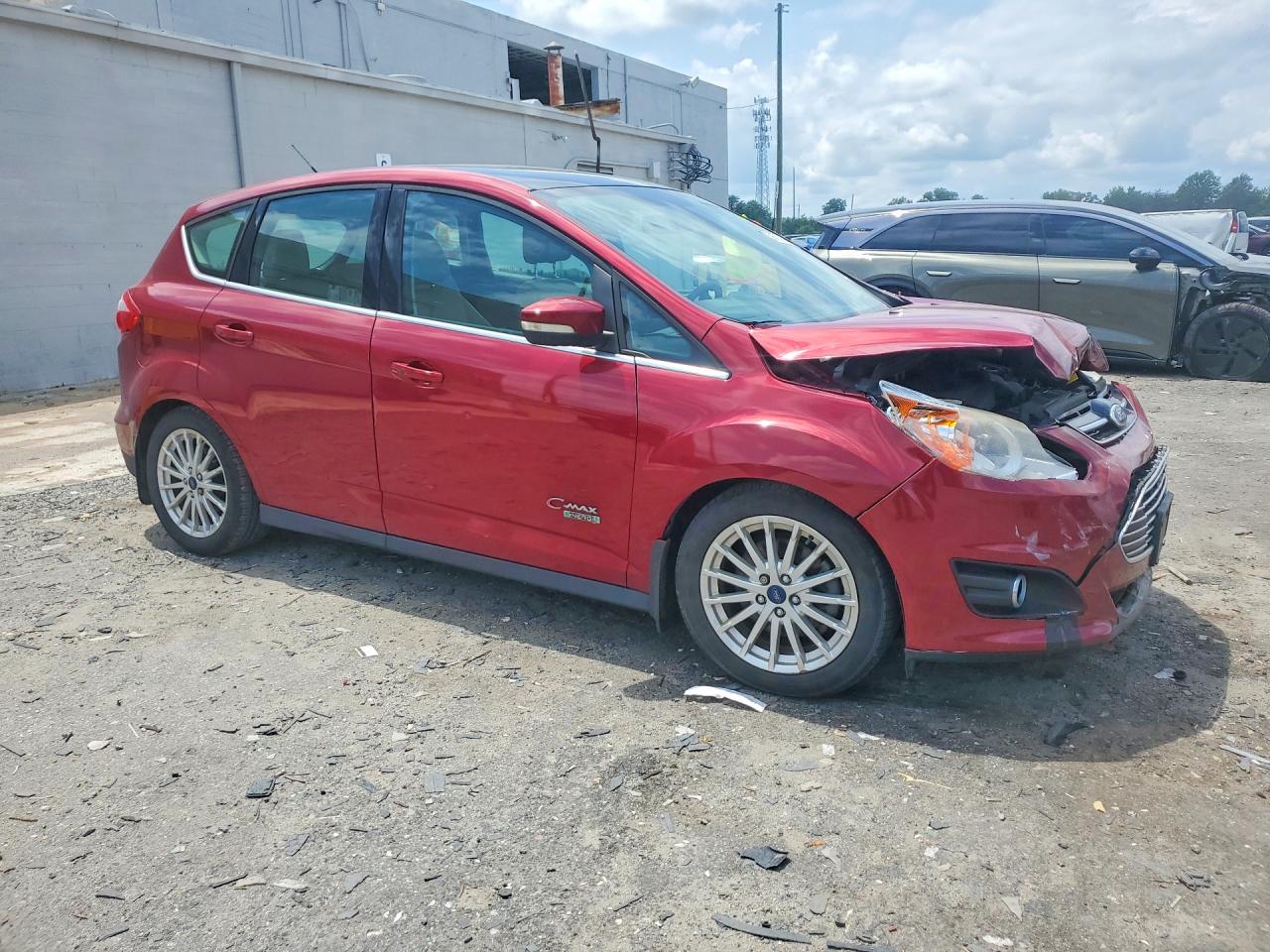 2013 Ford C-max Premium Burgundy vin: 1FADP5CU1DL531243