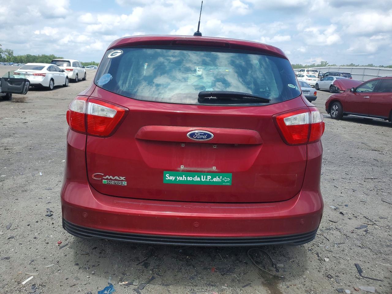 2013 Ford C-max Premium Burgundy vin: 1FADP5CU1DL531243