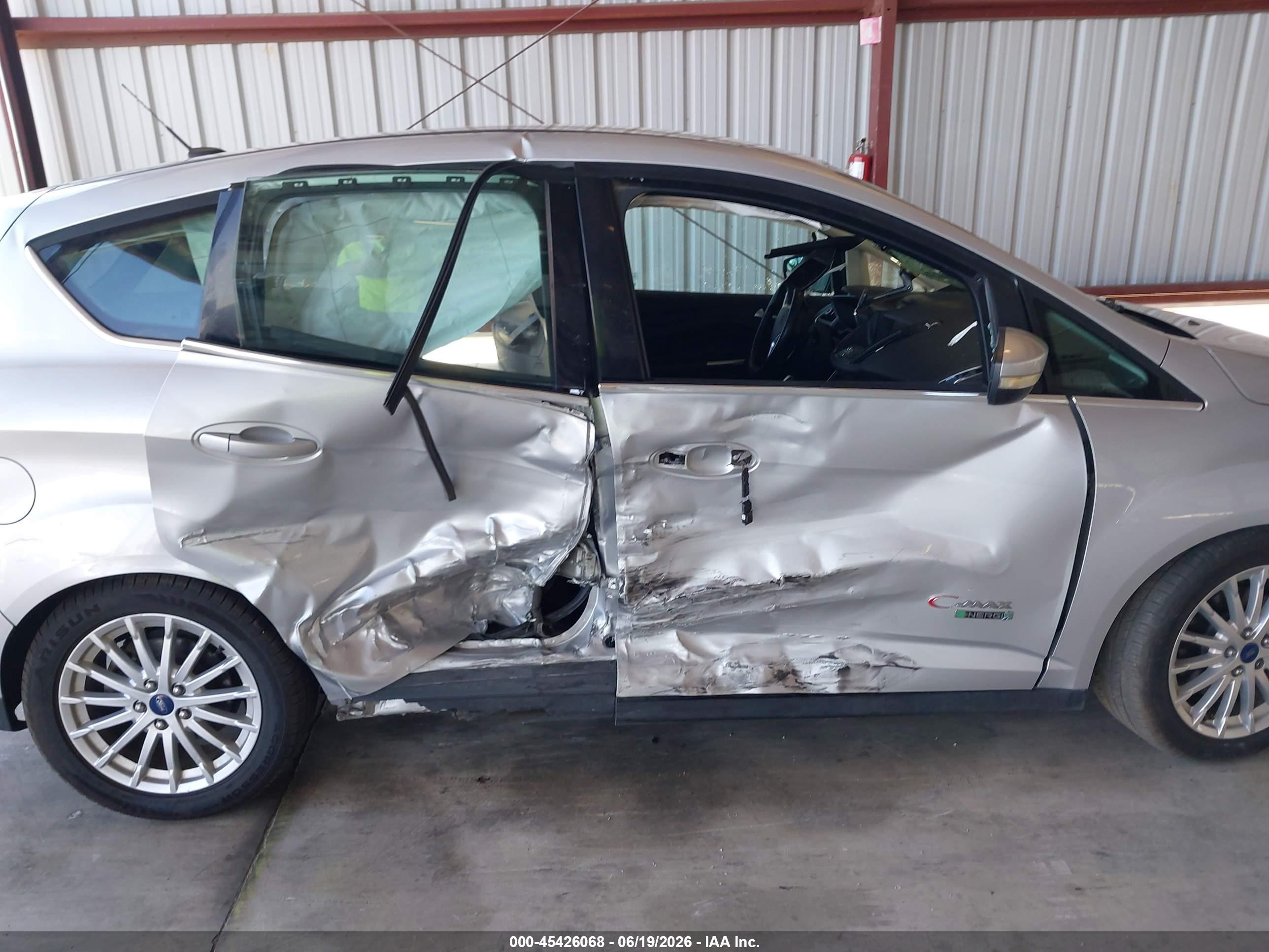 2013 Ford C-max Energi Sel Silver vin: 1FADP5CU1DL533199