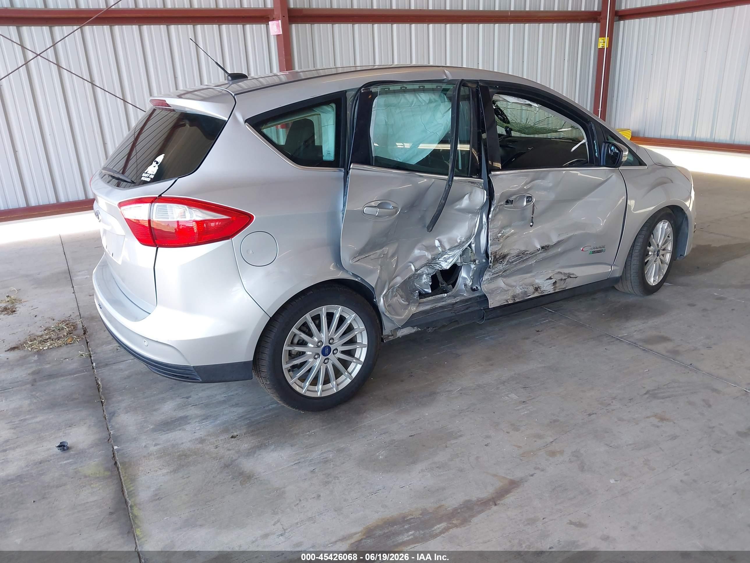 2013 Ford C-max Energi Sel Silver vin: 1FADP5CU1DL533199