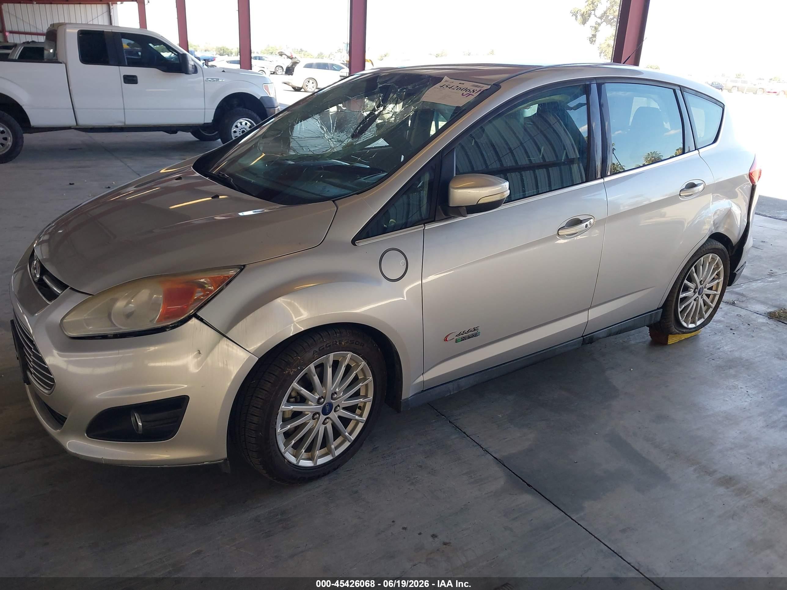 2013 Ford C-max Energi Sel Silver vin: 1FADP5CU1DL533199