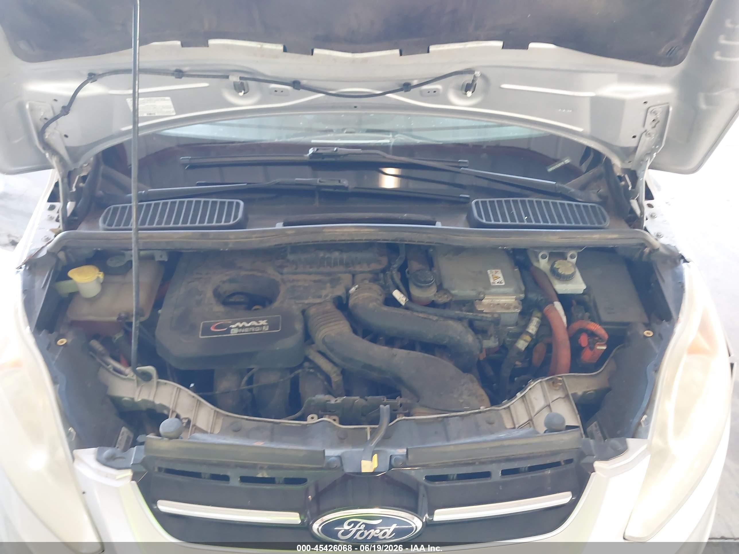 2013 Ford C-max Energi Sel Silver vin: 1FADP5CU1DL533199