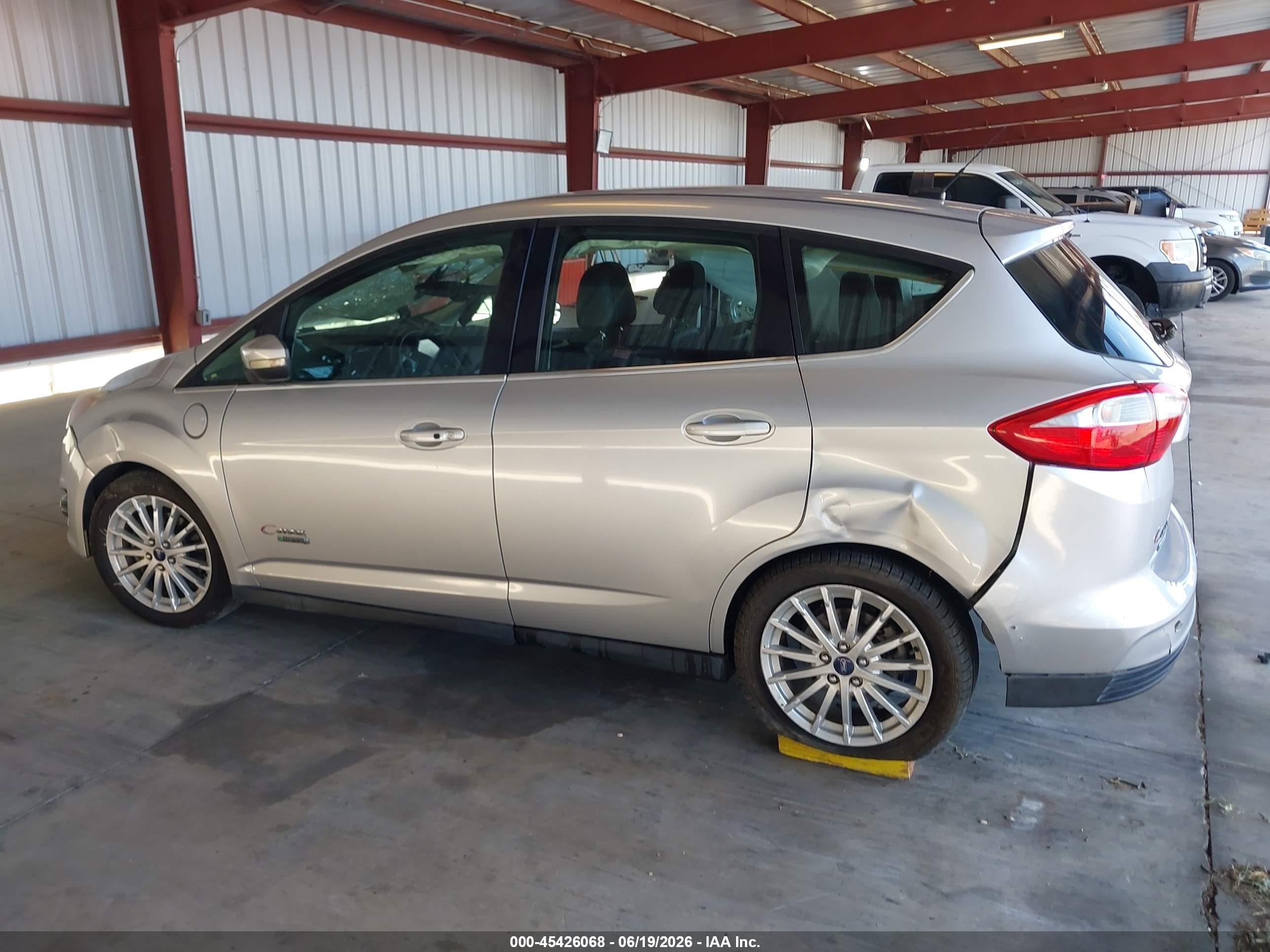 2013 Ford C-max Energi Sel Silver vin: 1FADP5CU1DL533199