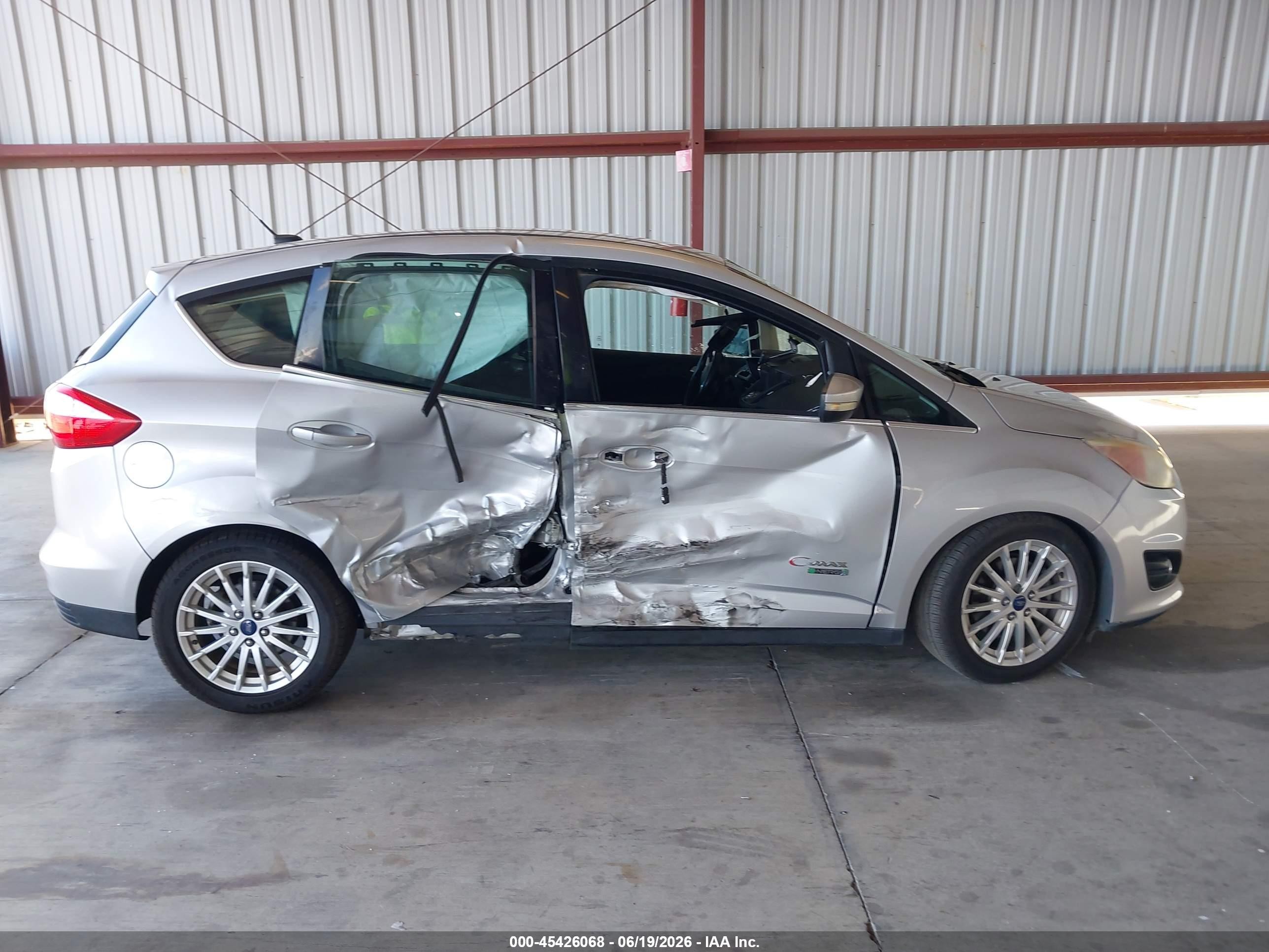2013 Ford C-max Energi Sel Silver vin: 1FADP5CU1DL533199