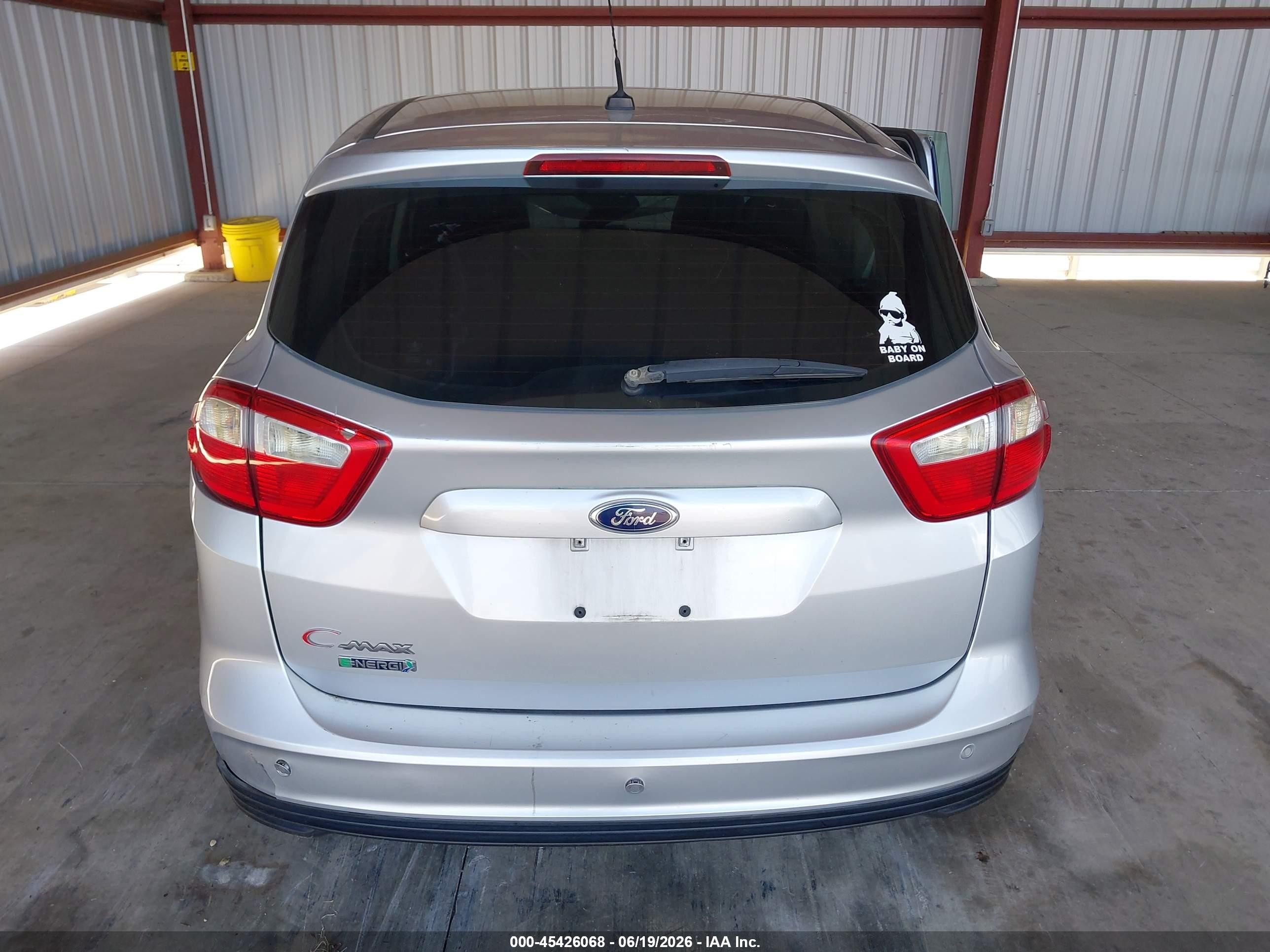 2013 Ford C-max Energi Sel Silver vin: 1FADP5CU1DL533199