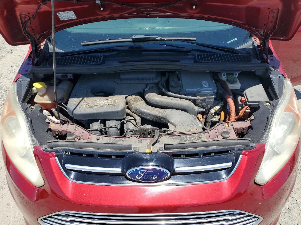 2013 Ford C-max Premium Red vin: 1FADP5CU1DL540055