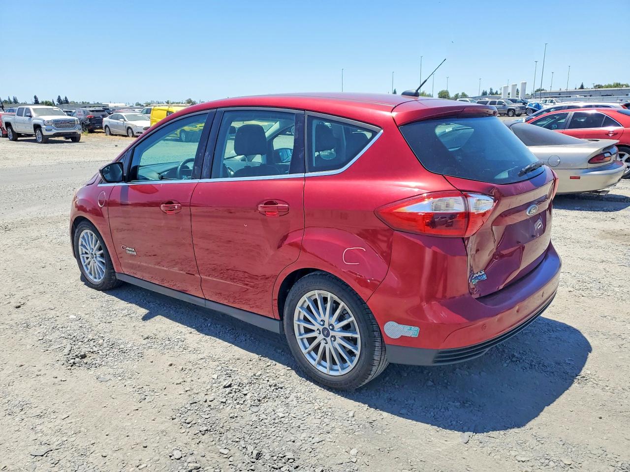 2013 Ford C-max Premium Red vin: 1FADP5CU1DL540055