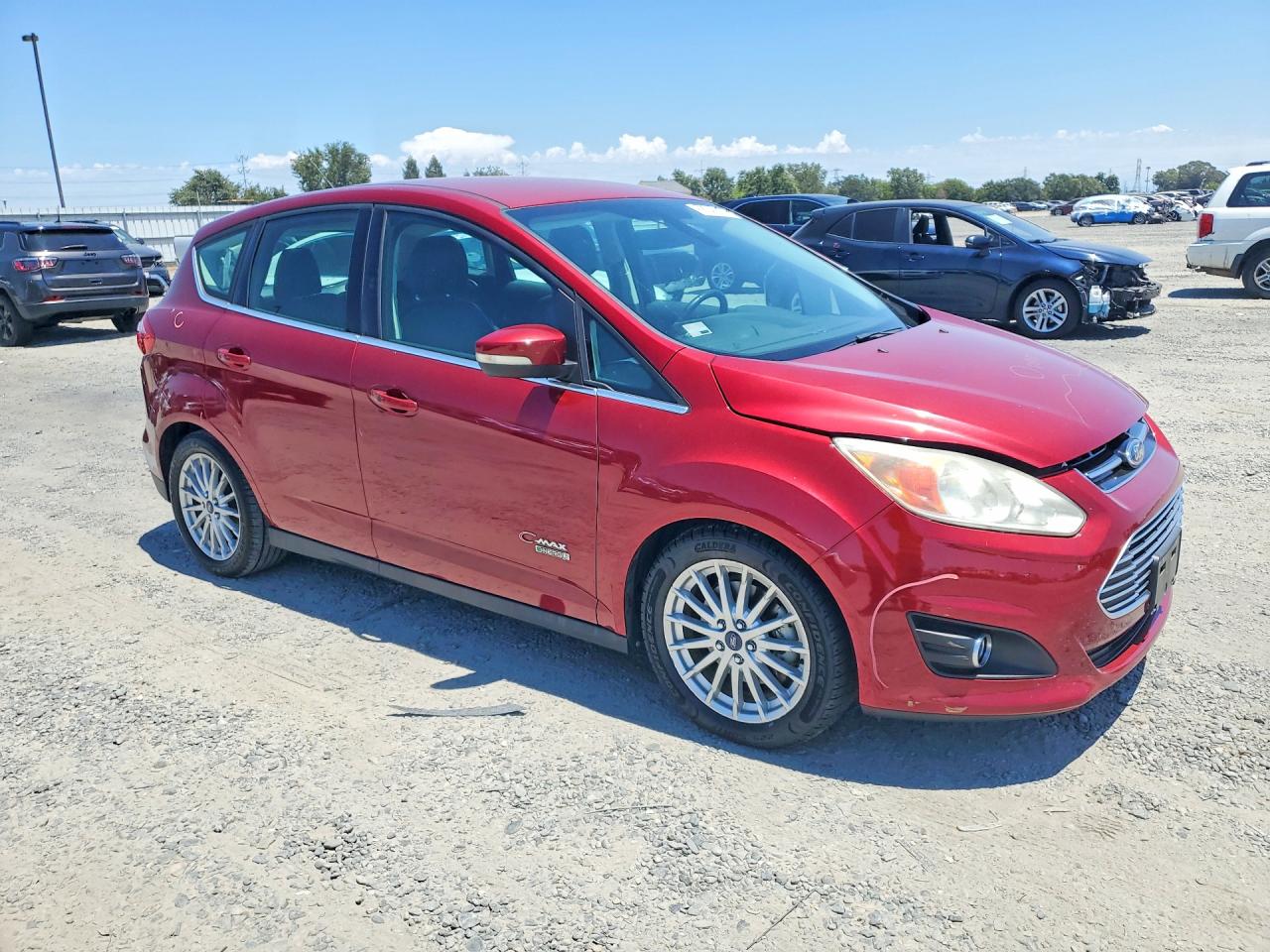 2013 Ford C-max Premium Red vin: 1FADP5CU1DL540055