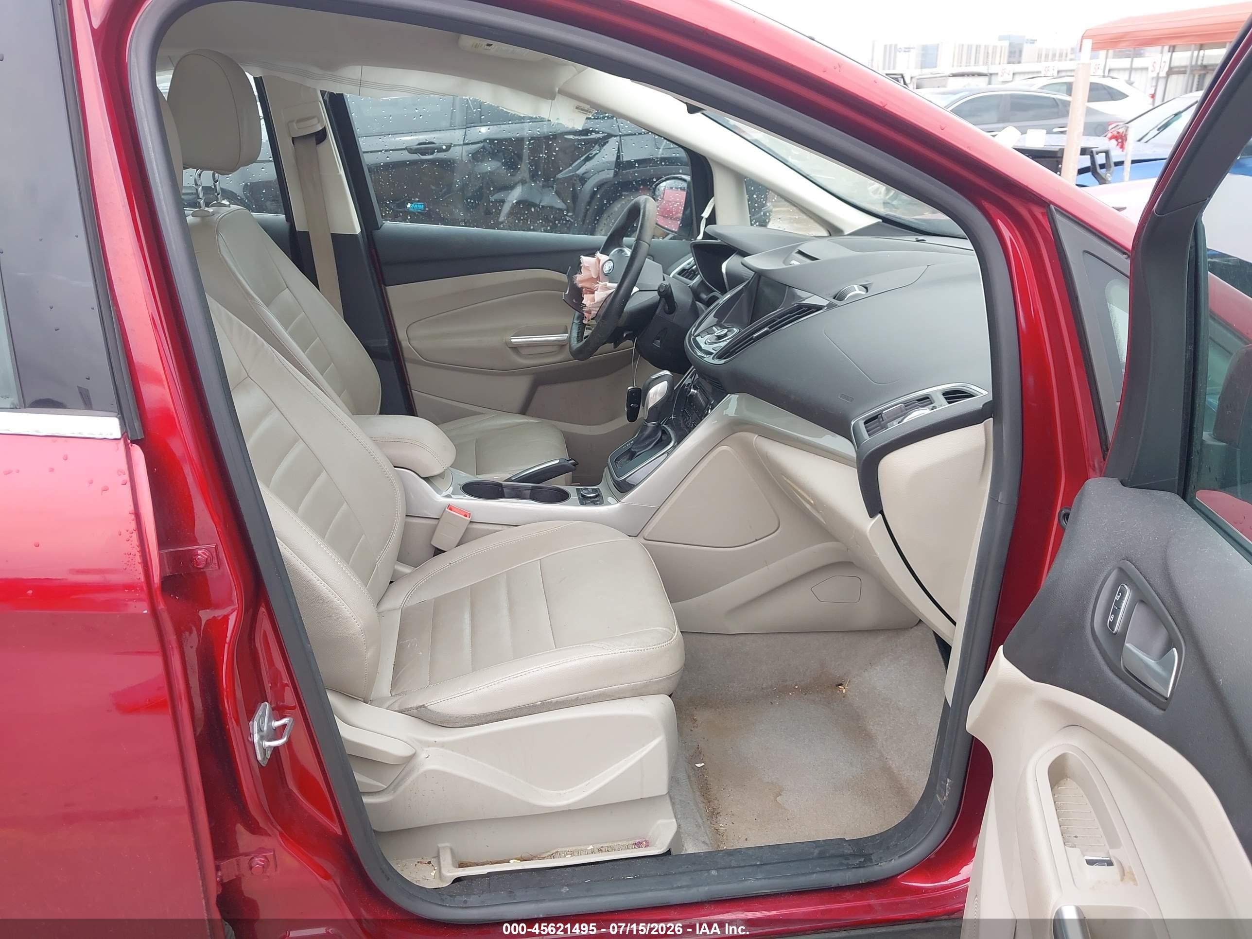2013 Ford C-max Energi Sel Red vin: 1FADP5CU1DL548978