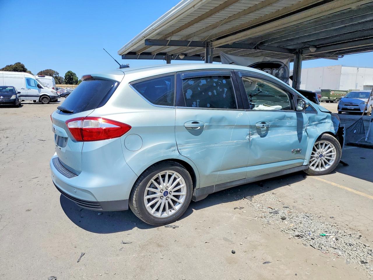 2014 Ford C-max Premium Silver vin: 1FADP5CU1EL515349