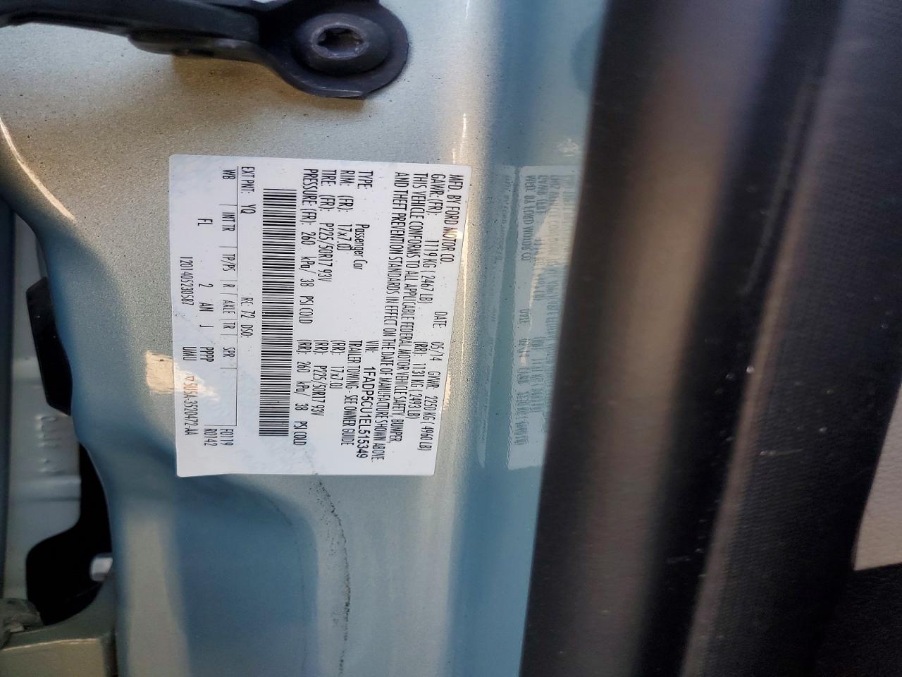 2014 Ford C-max Premium Silver vin: 1FADP5CU1EL515349