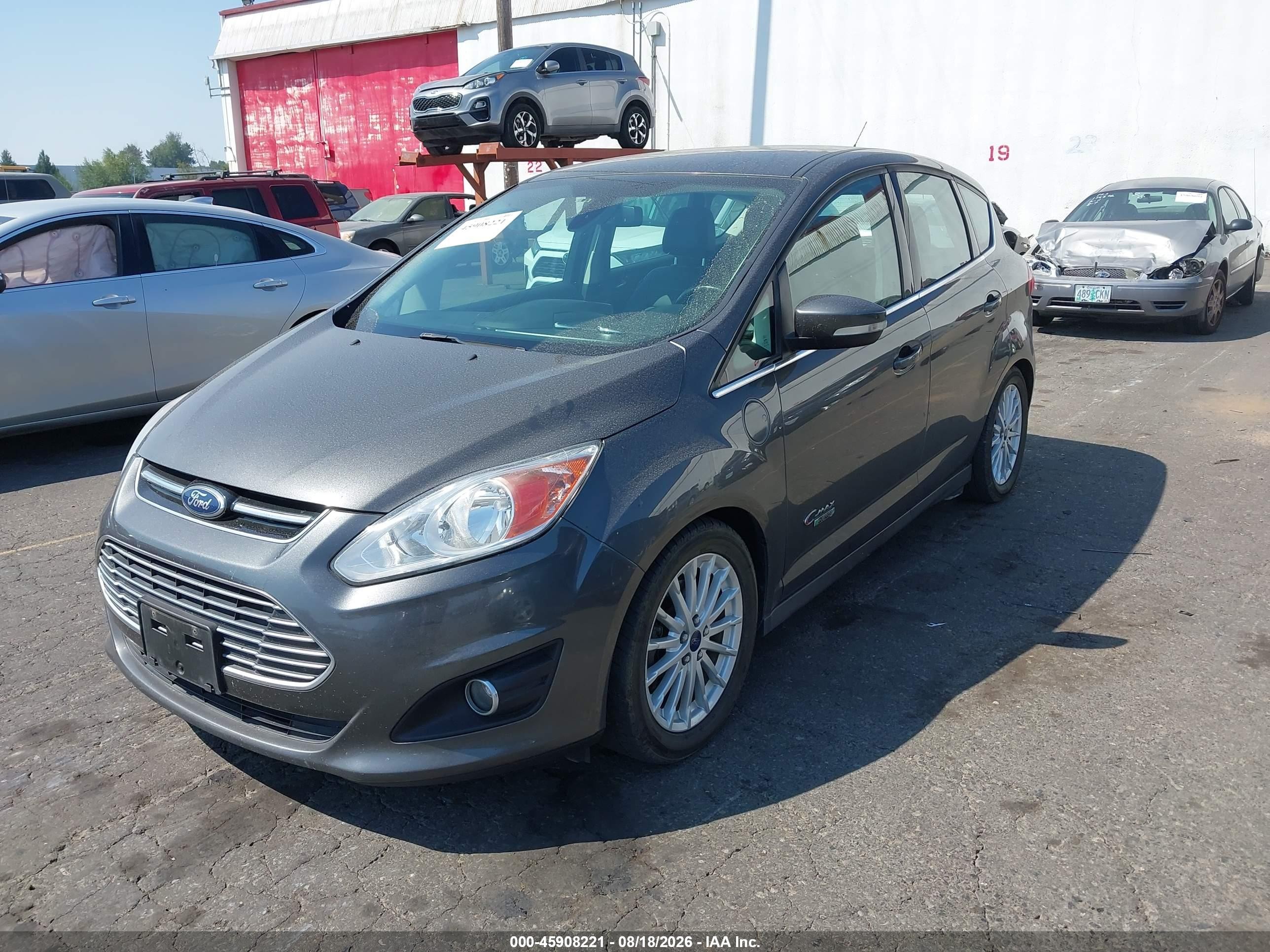 2015 Ford C-max Energi Sel Gray vin: 1FADP5CU1FL121304