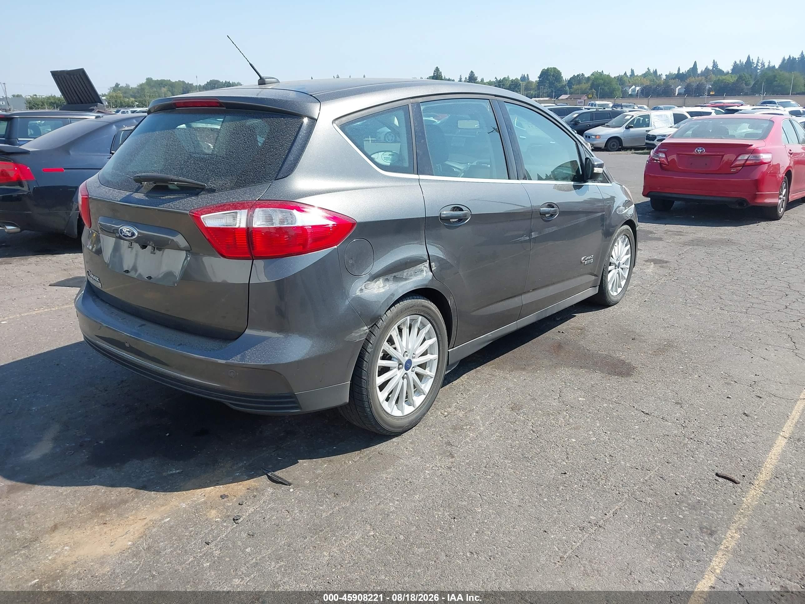 2015 Ford C-max Energi Sel Gray vin: 1FADP5CU1FL121304