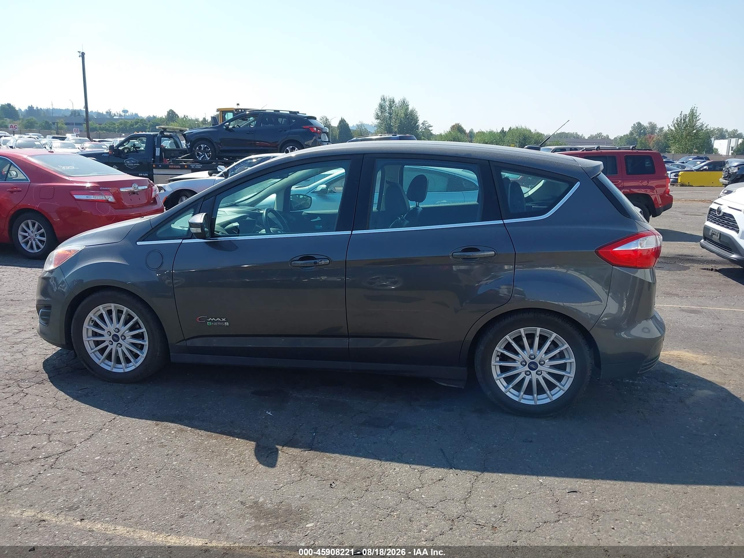 2015 Ford C-max Energi Sel Gray vin: 1FADP5CU1FL121304
