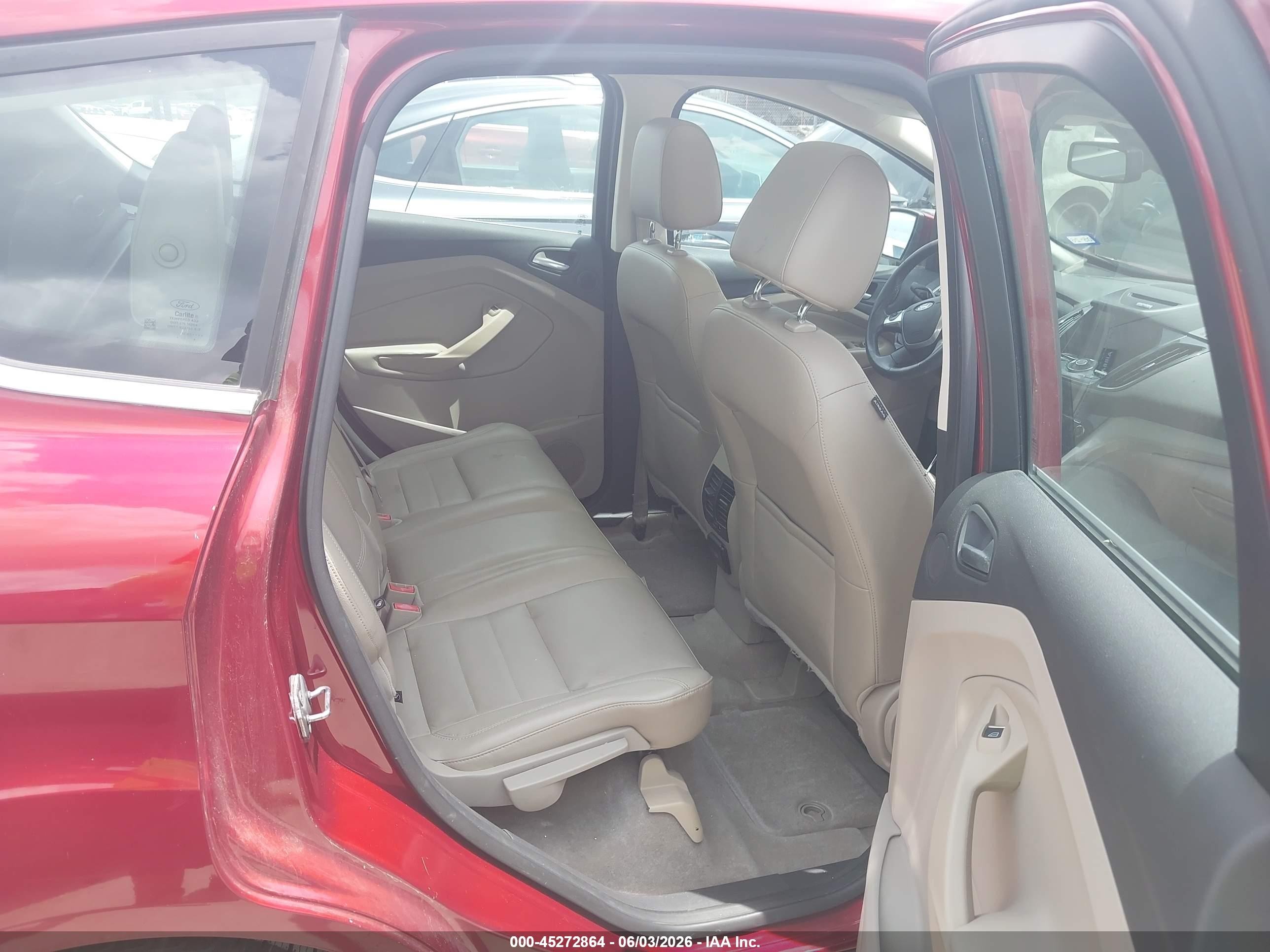 2013 Ford C-max Energi Sel Burgundy vin: 1FADP5CU2DL507579