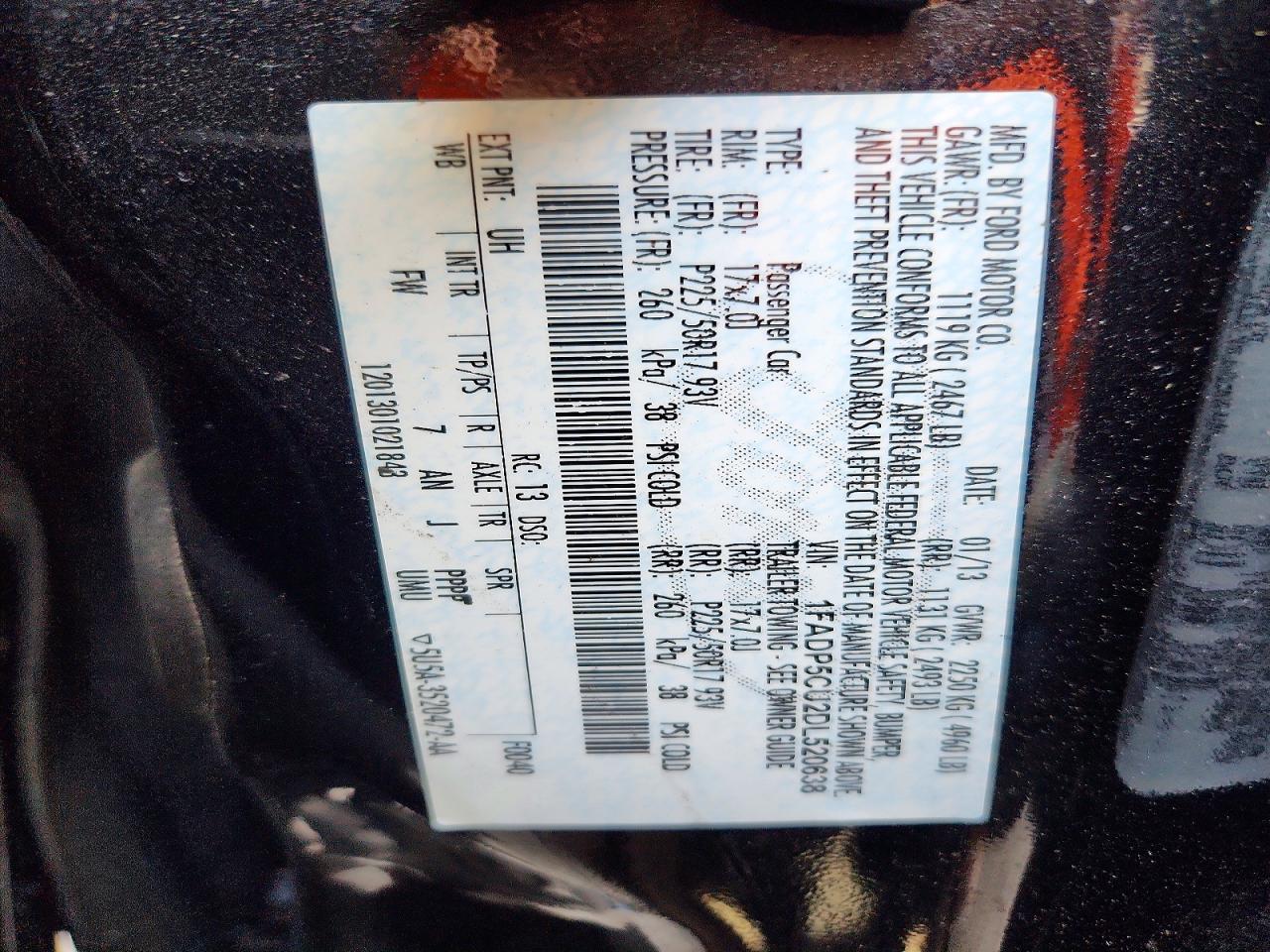 2013 Ford C-max Premium Black vin: 1FADP5CU2DL520638