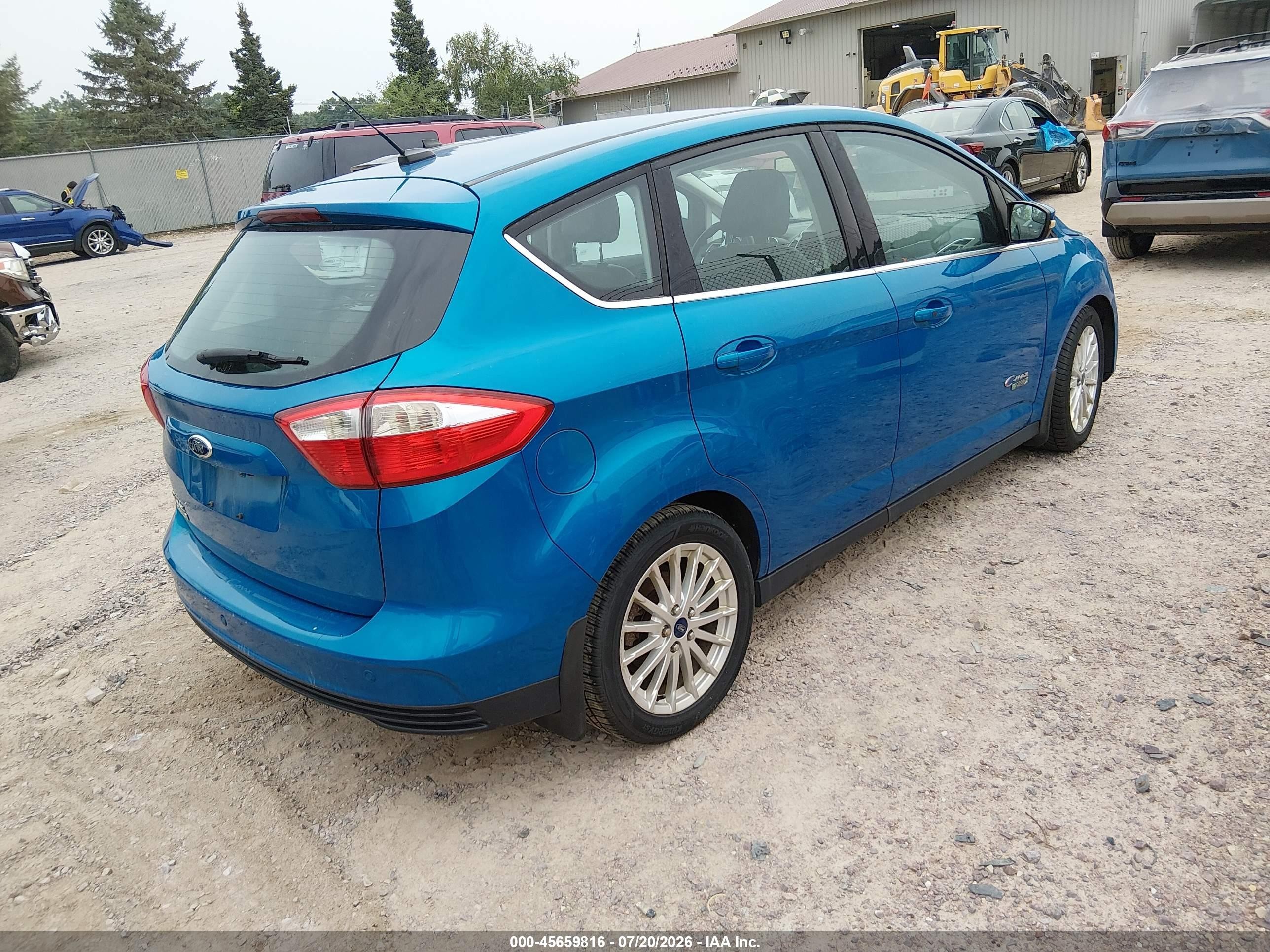 2013 Ford C-max Energi Sel Blue vin: 1FADP5CU2DL529405