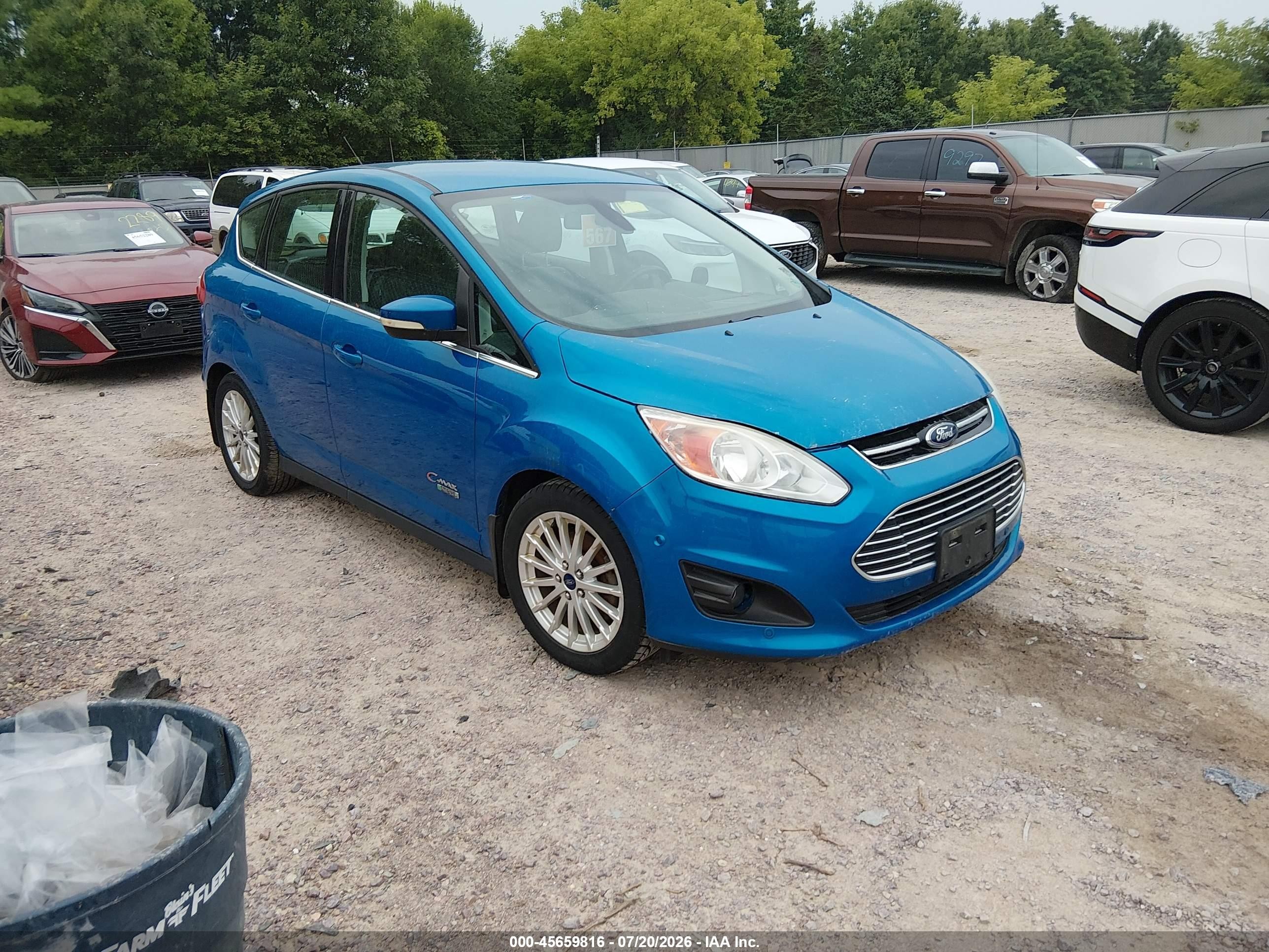 2013 Ford C-max Energi Sel Blue vin: 1FADP5CU2DL529405