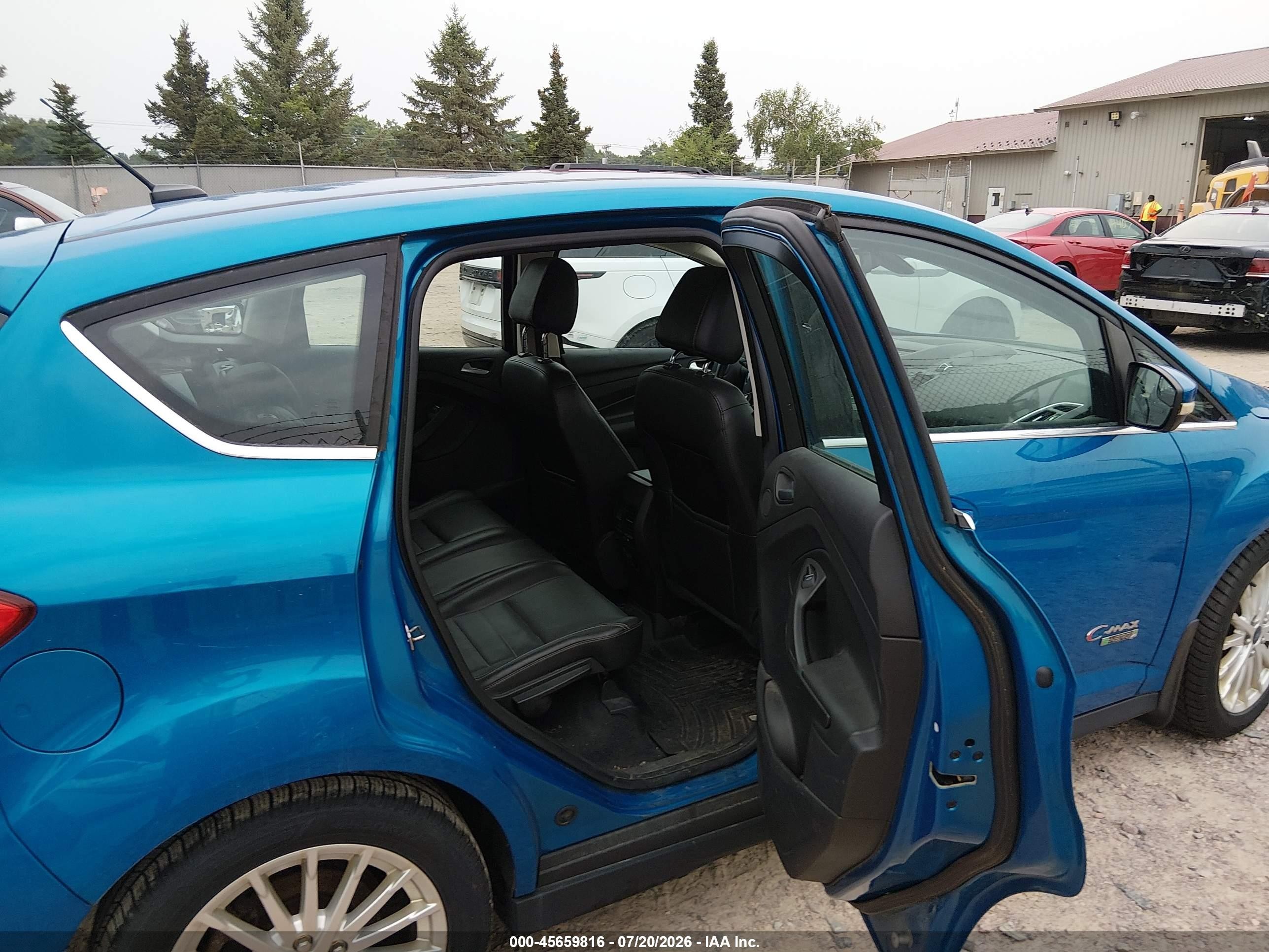 2013 Ford C-max Energi Sel Blue vin: 1FADP5CU2DL529405
