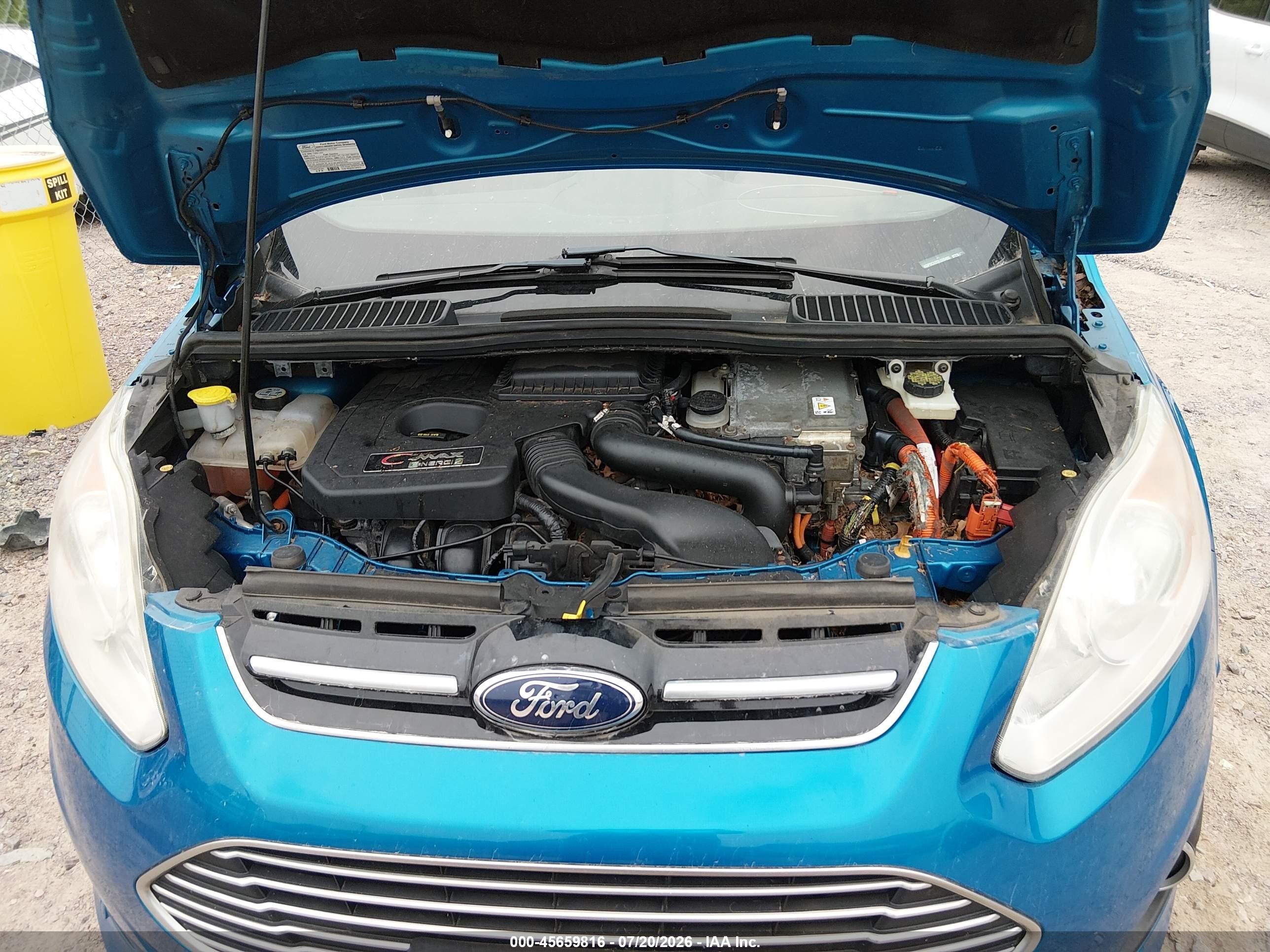 2013 Ford C-max Energi Sel Blue vin: 1FADP5CU2DL529405