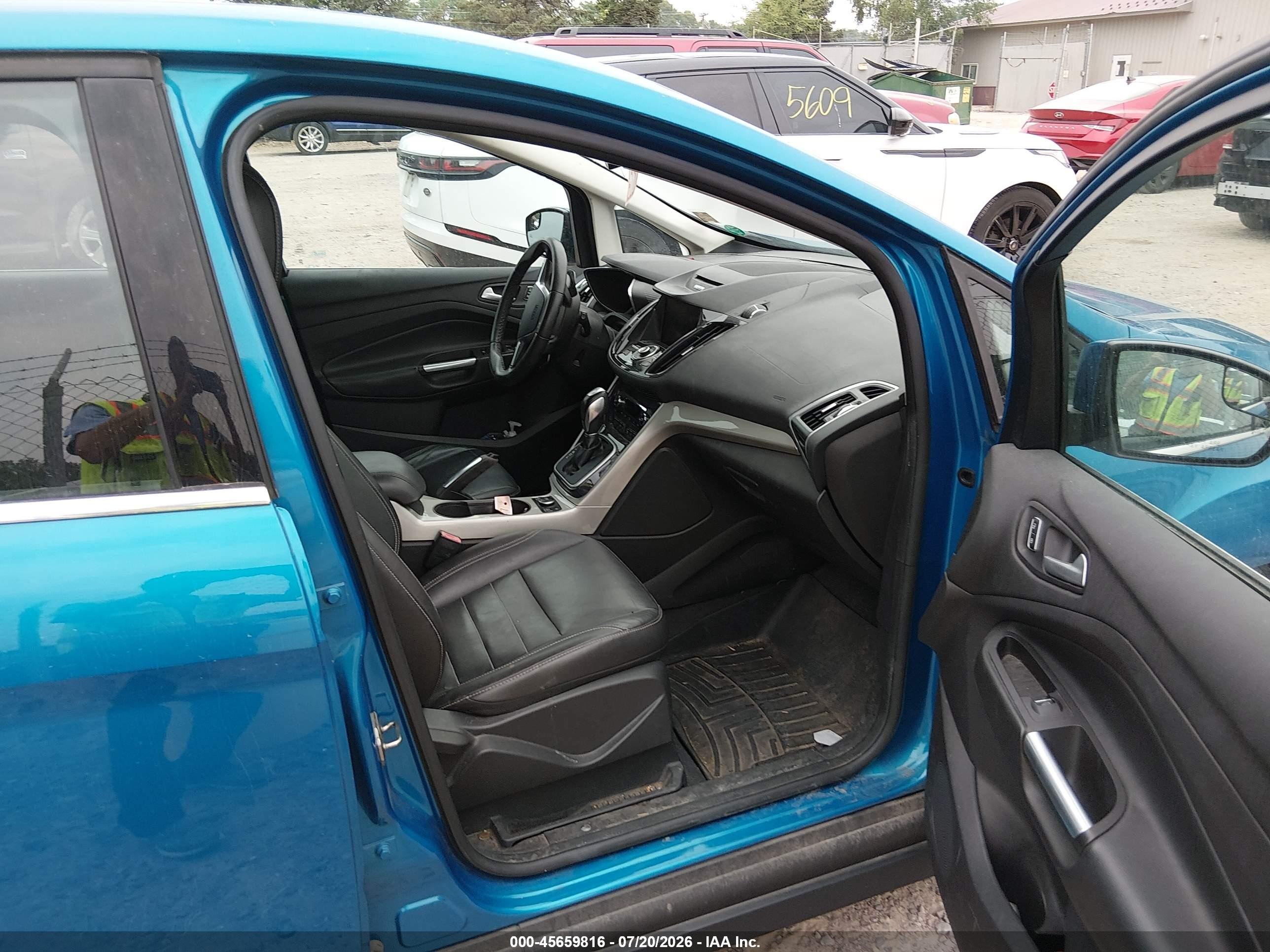 2013 Ford C-max Energi Sel Blue vin: 1FADP5CU2DL529405