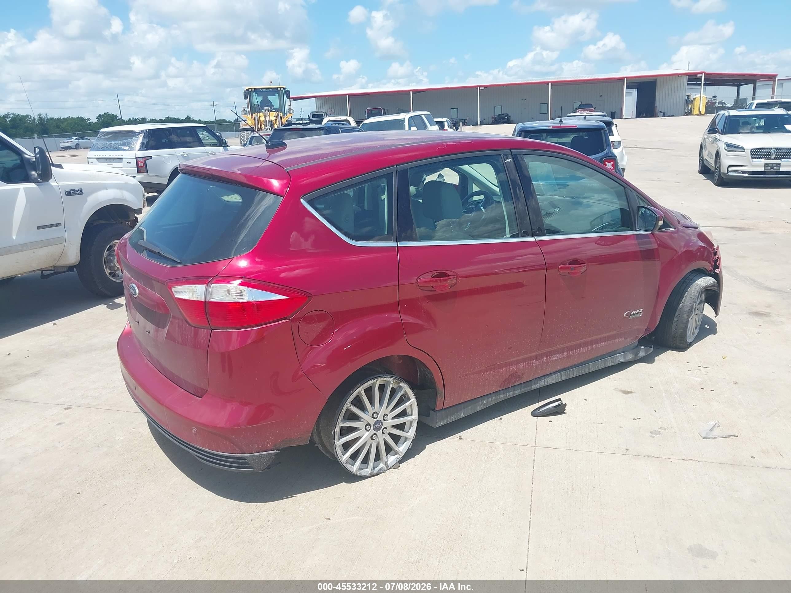2013 Ford C-max Energi Sel Red vin: 1FADP5CU2DL556152