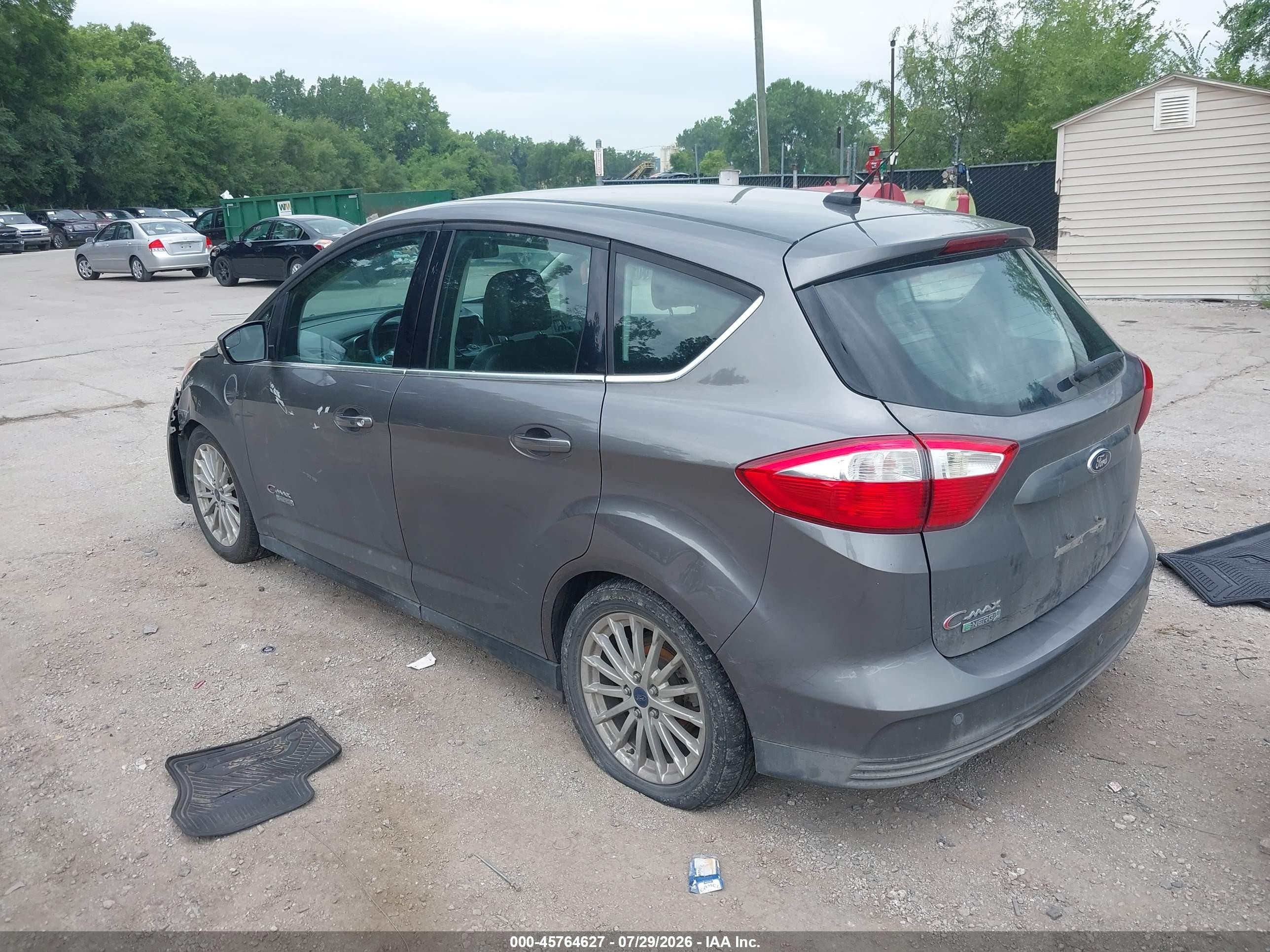 2014 Ford C-max Energi Sel Gray vin: 1FADP5CU2EL503694