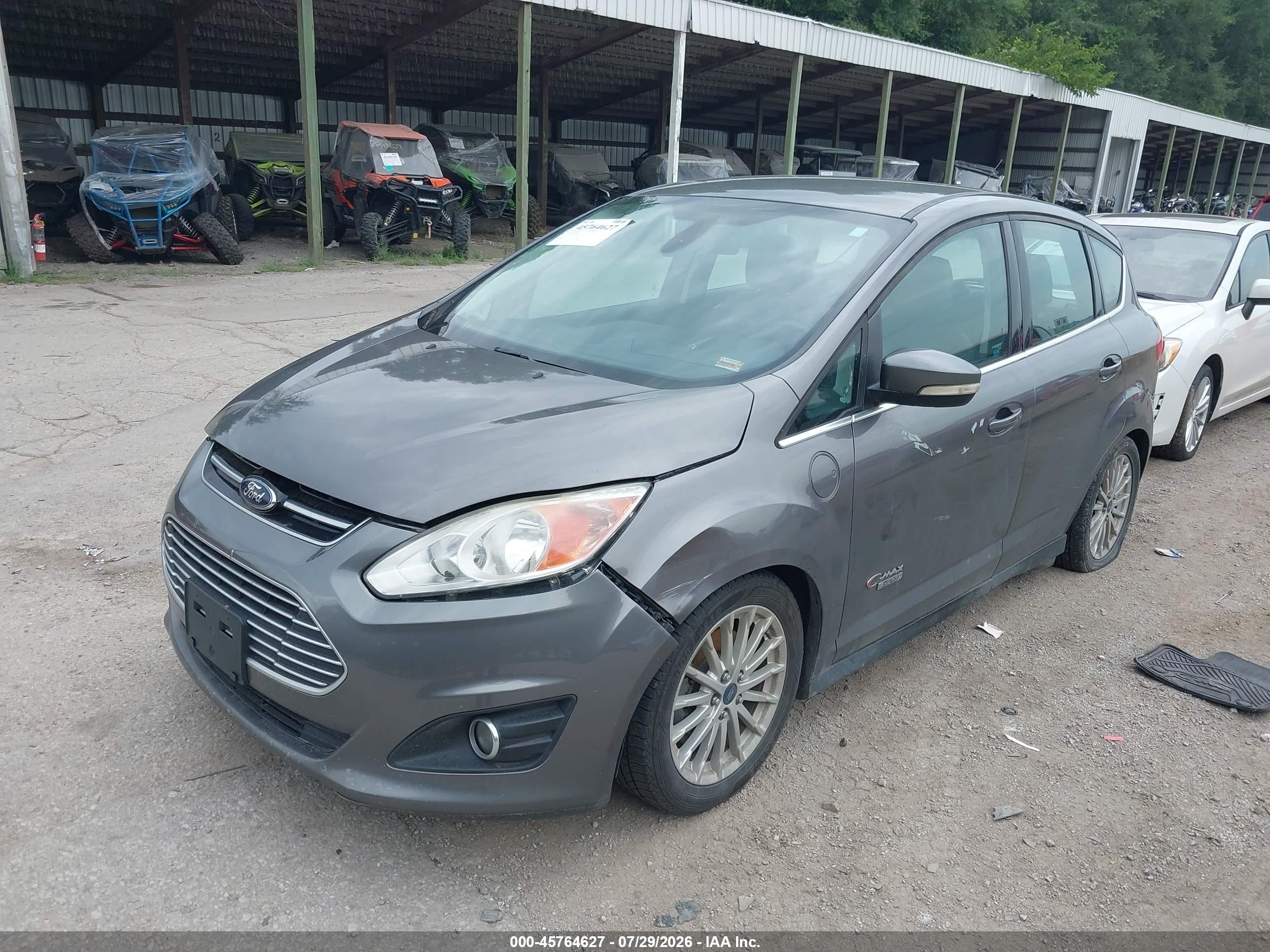 2014 Ford C-max Energi Sel Gray vin: 1FADP5CU2EL503694