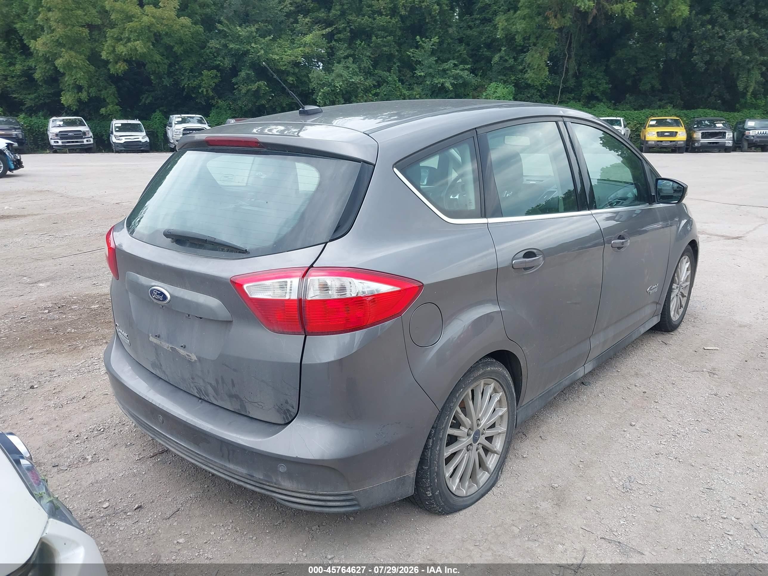 2014 Ford C-max Energi Sel Gray vin: 1FADP5CU2EL503694