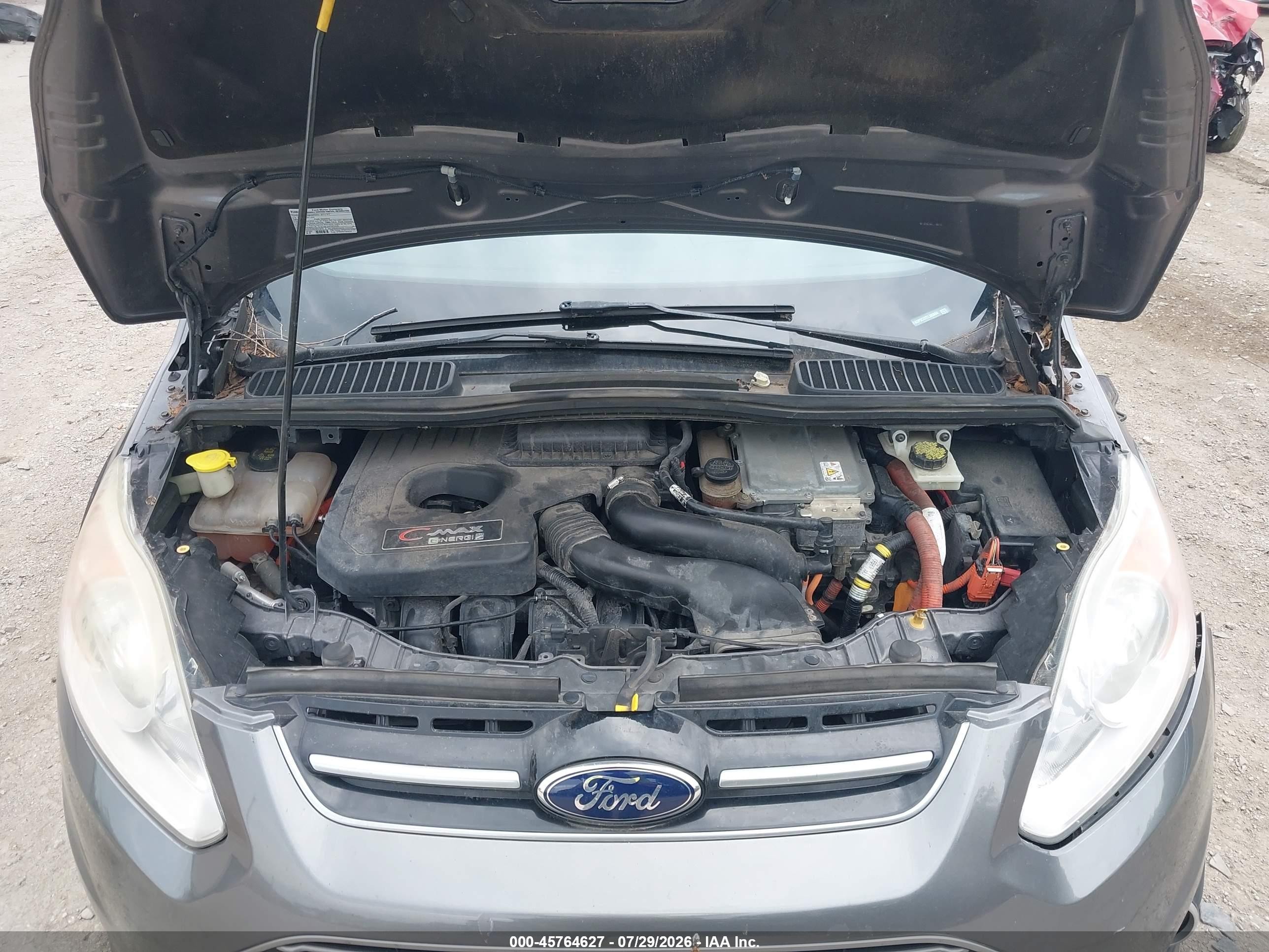 2014 Ford C-max Energi Sel Gray vin: 1FADP5CU2EL503694