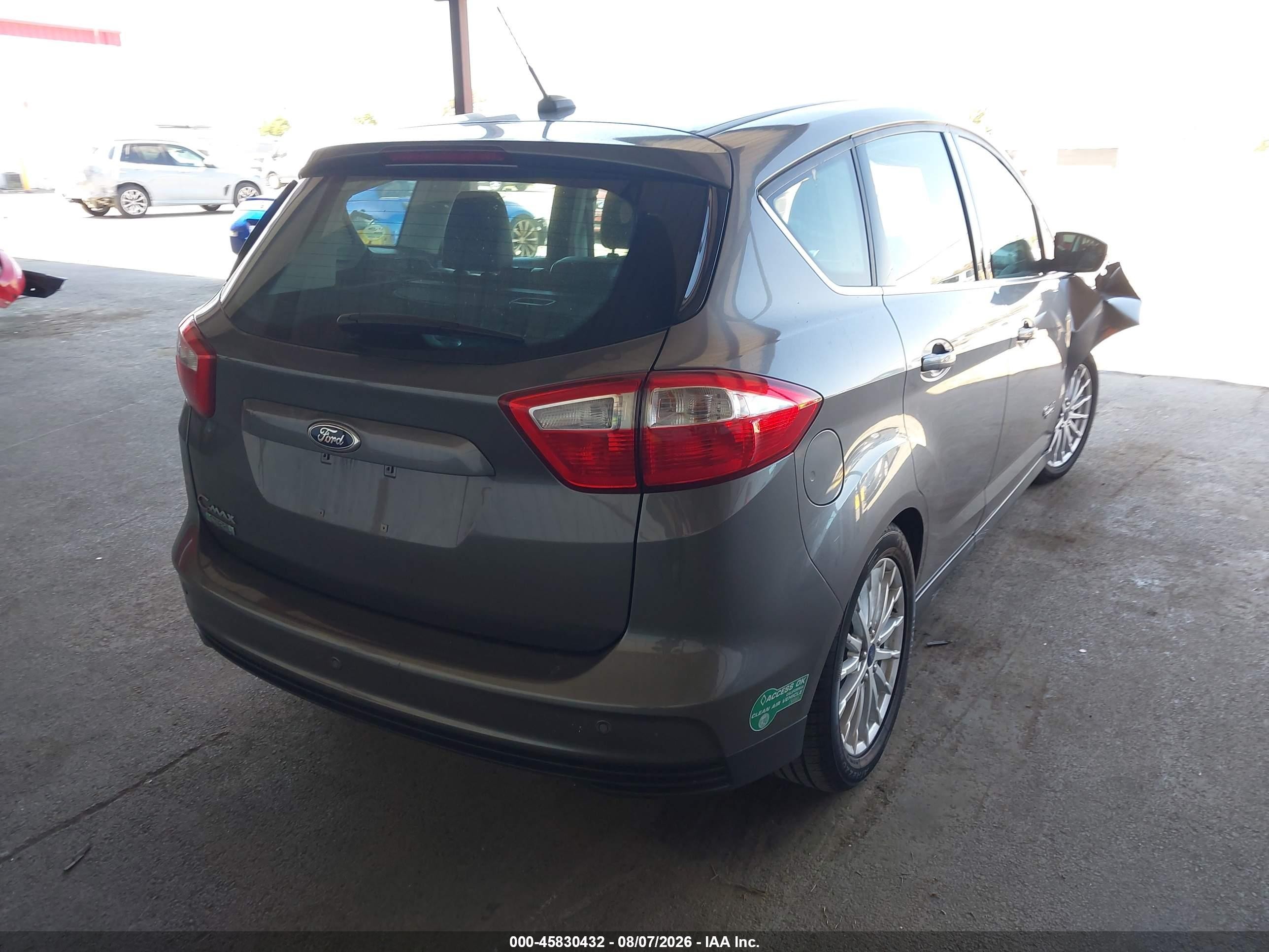2014 Ford C-max Energi Sel Gray vin: 1FADP5CU2EL508524