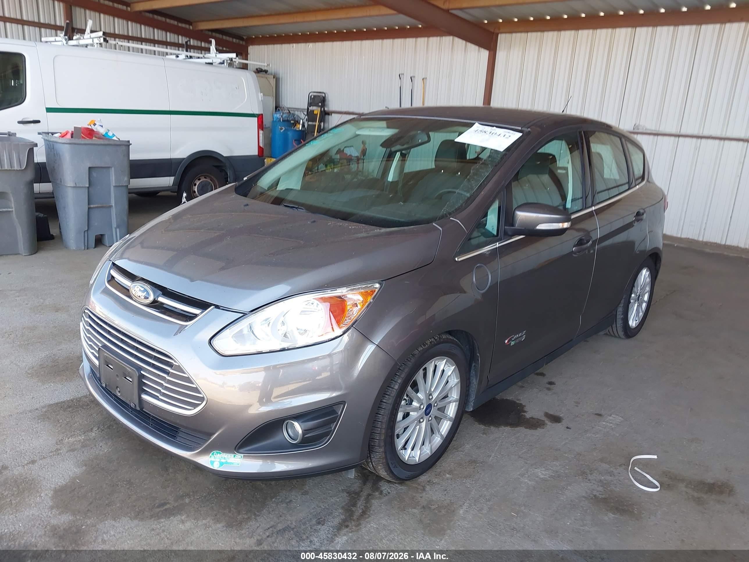 2014 Ford C-max Energi Sel Gray vin: 1FADP5CU2EL508524
