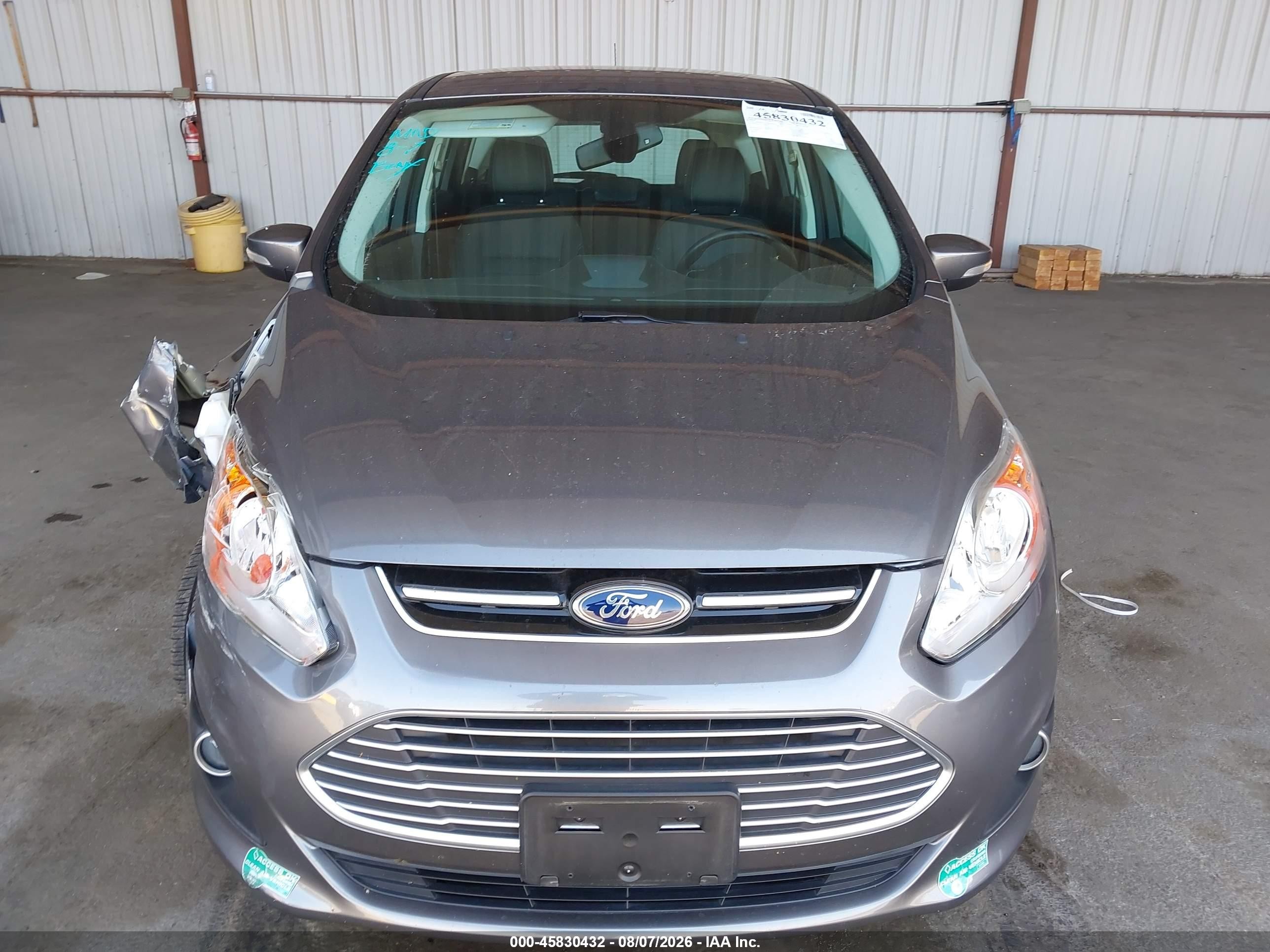 2014 Ford C-max Energi Sel Gray vin: 1FADP5CU2EL508524