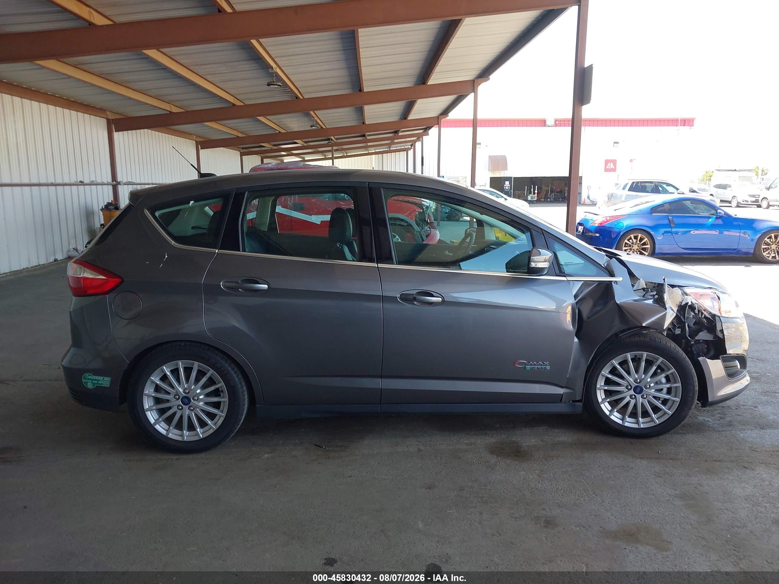 2014 Ford C-max Energi Sel Gray vin: 1FADP5CU2EL508524