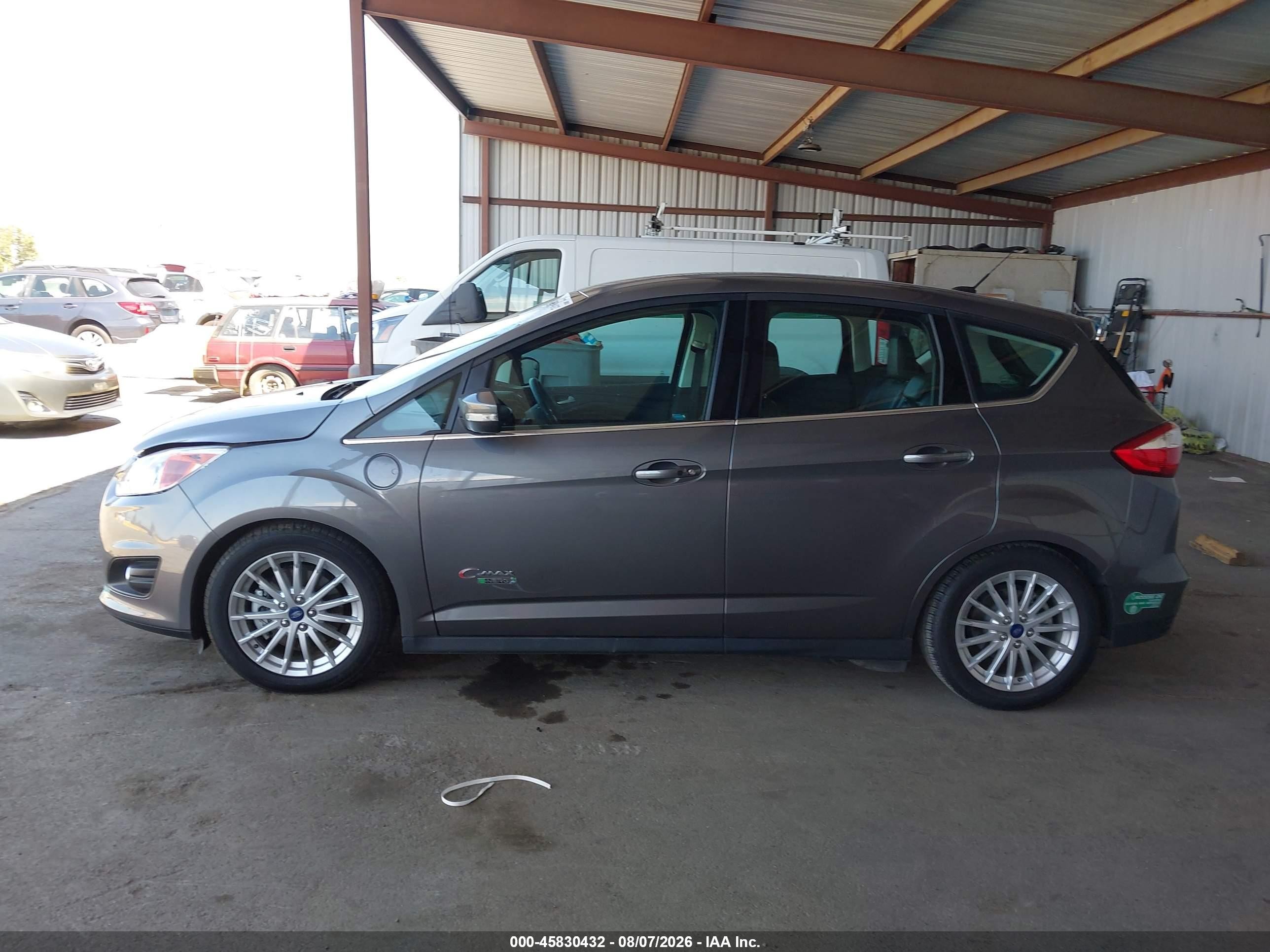 2014 Ford C-max Energi Sel Gray vin: 1FADP5CU2EL508524