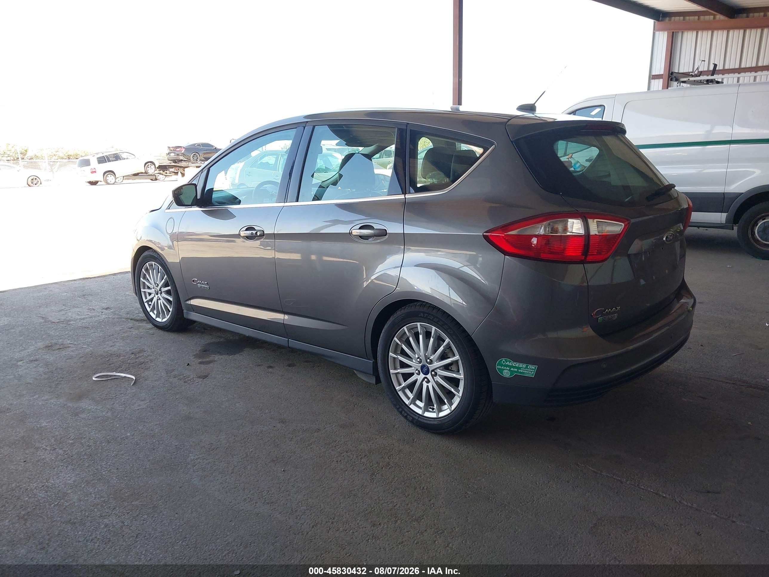 2014 Ford C-max Energi Sel Gray vin: 1FADP5CU2EL508524