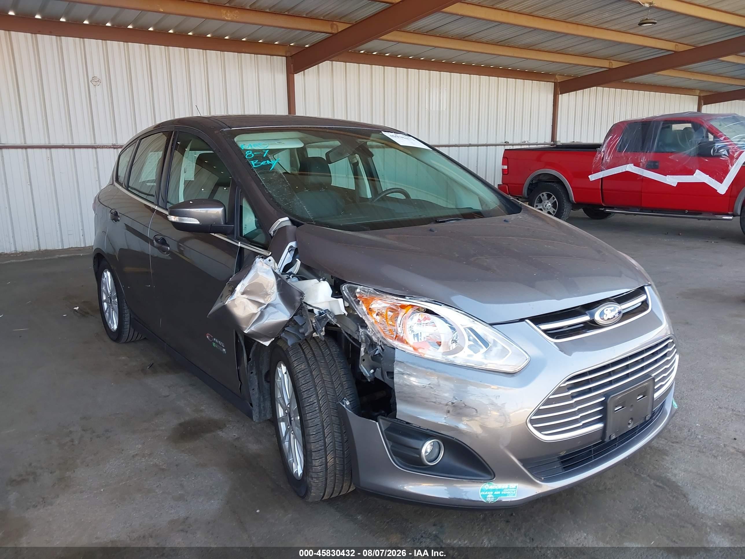 2014 Ford C-max Energi Sel Gray vin: 1FADP5CU2EL508524
