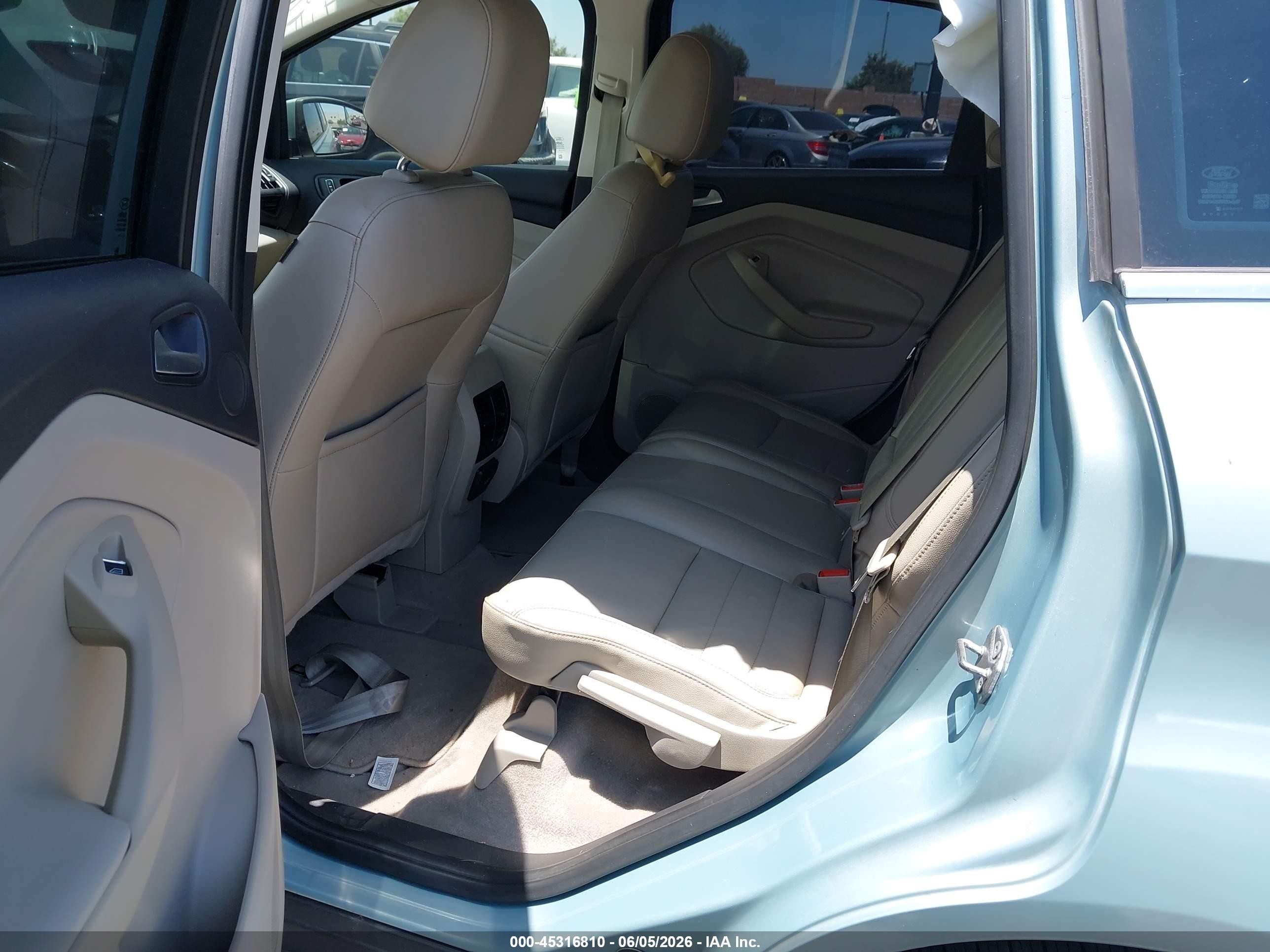 2014 Ford C-max Energi Sel Light Blue vin: 1FADP5CU2EL511665