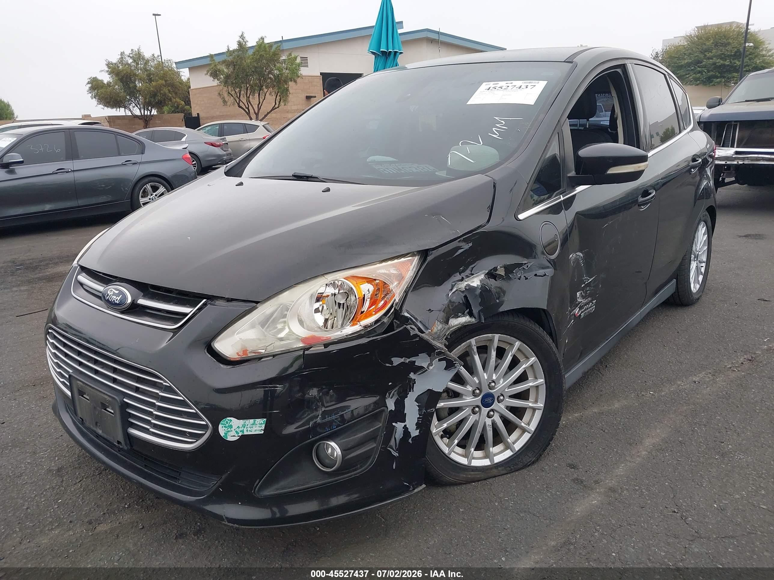 2014 Ford C-max Energi Sel Black vin: 1FADP5CU2EL513089