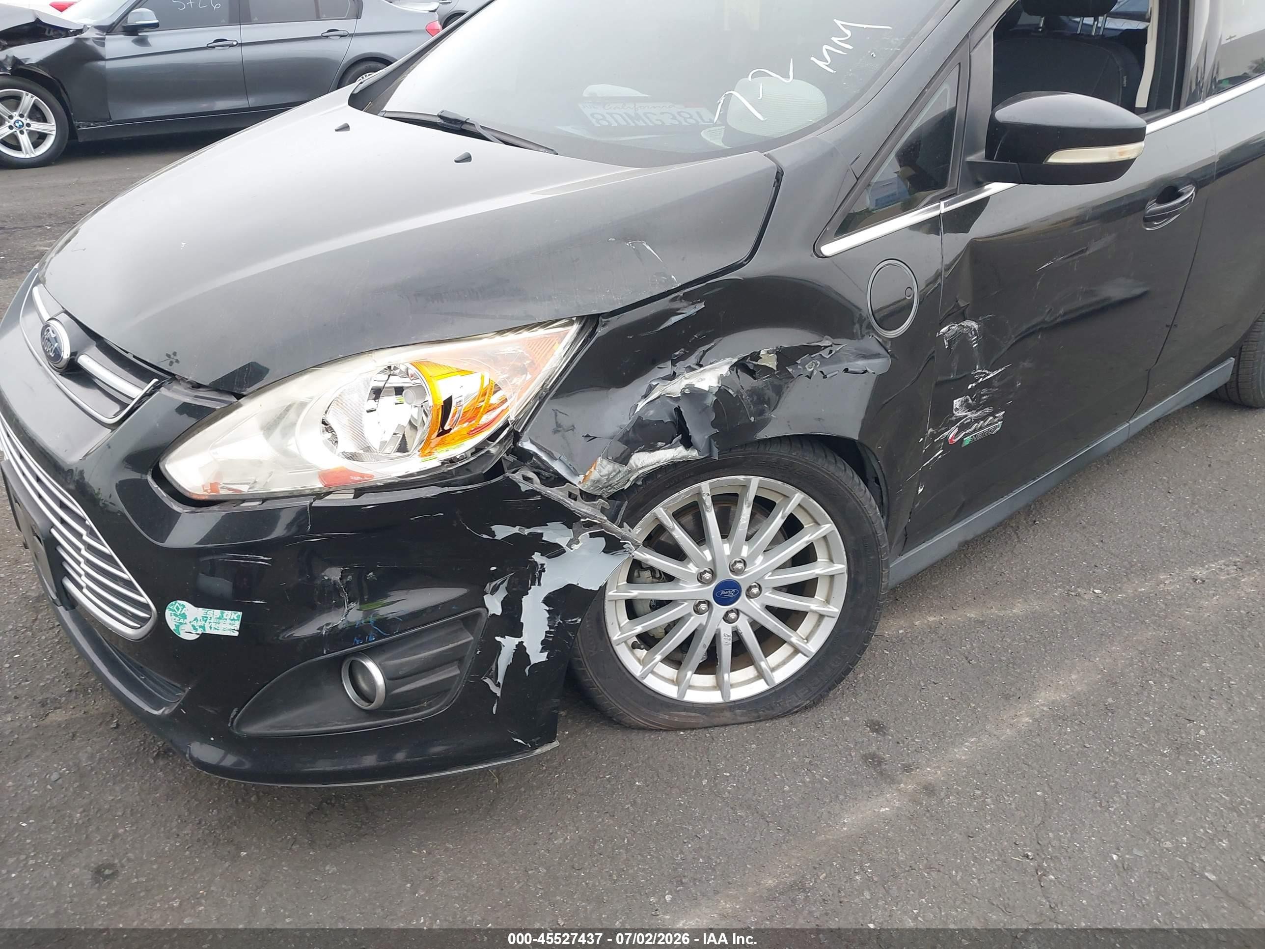 2014 Ford C-max Energi Sel Black vin: 1FADP5CU2EL513089