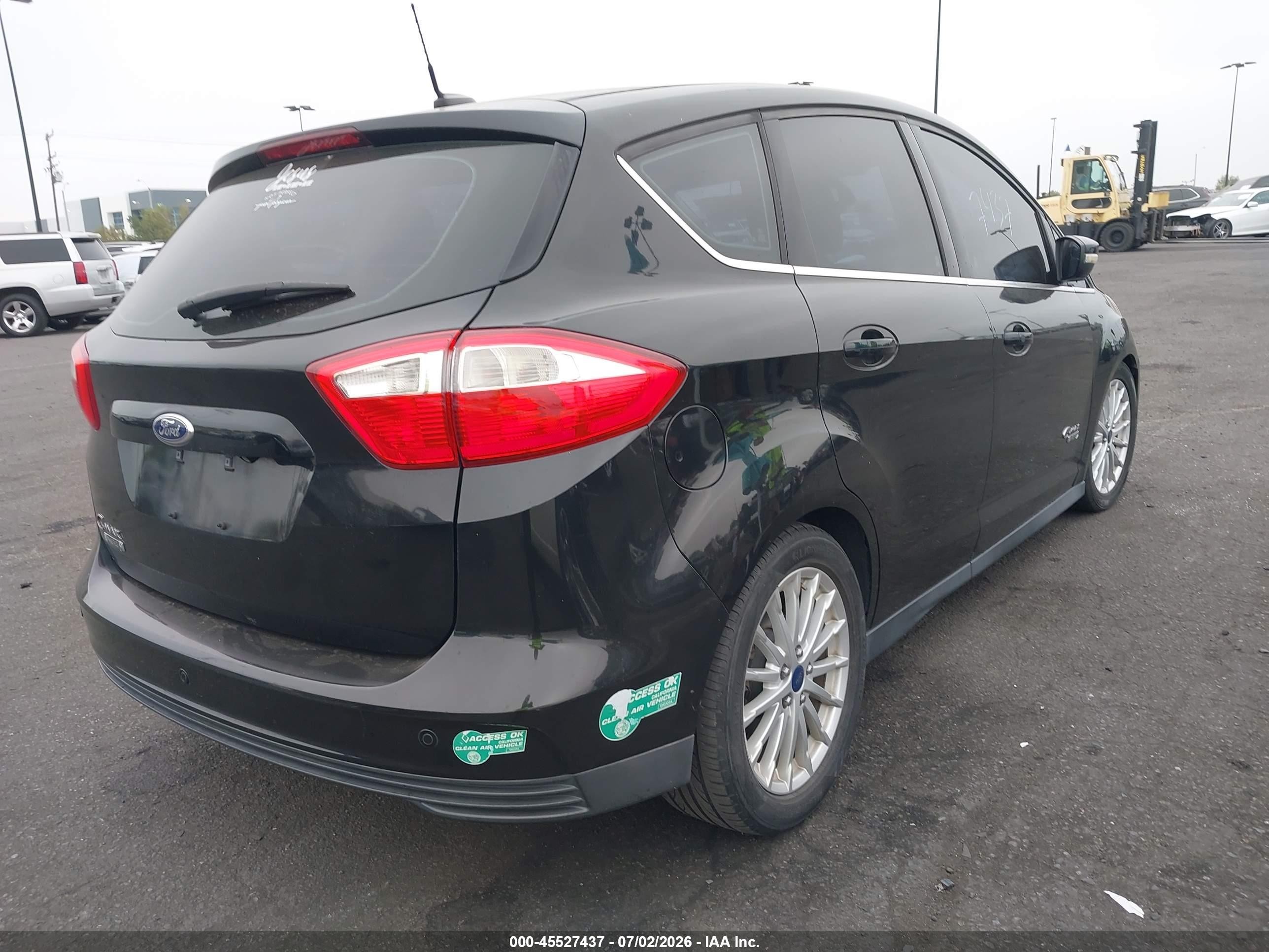 2014 Ford C-max Energi Sel Black vin: 1FADP5CU2EL513089