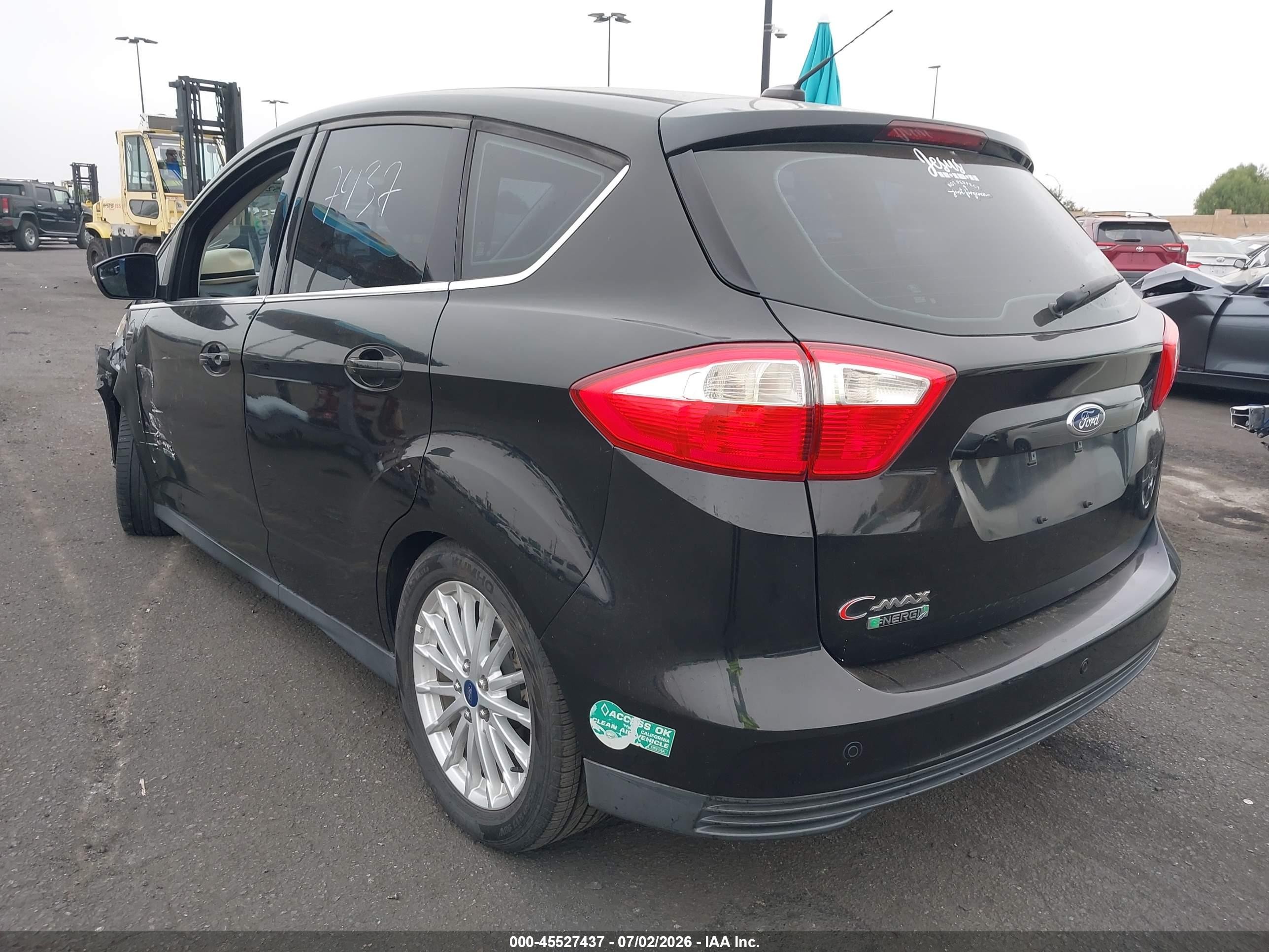2014 Ford C-max Energi Sel Black vin: 1FADP5CU2EL513089