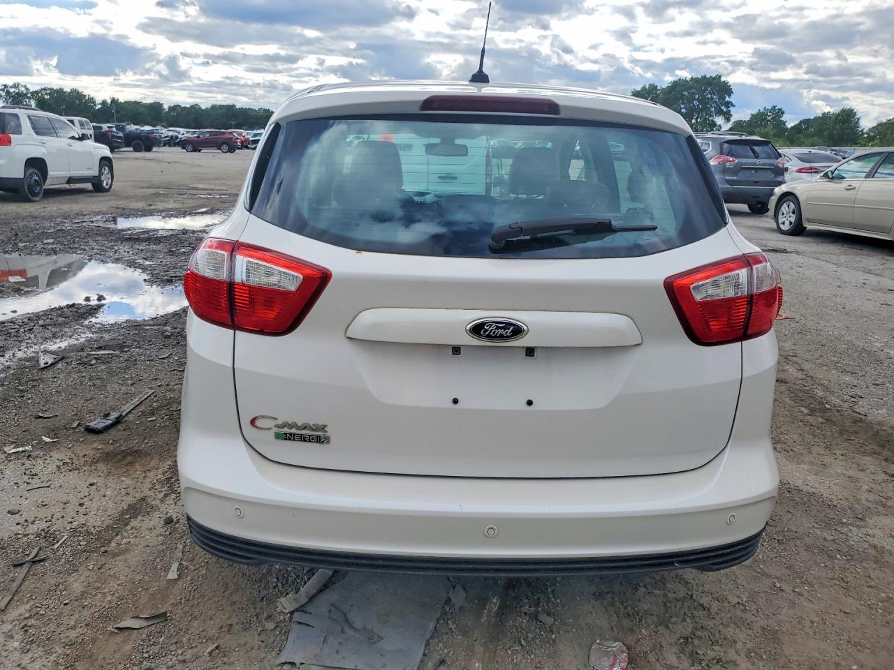 2014 Ford C-max White vin: 1FADP5CU2EL517126