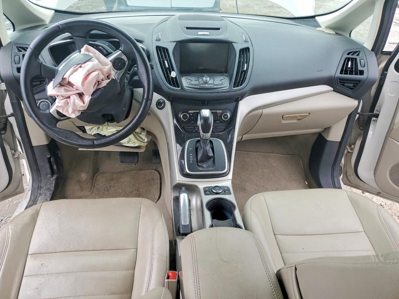 2014 Ford C-max White vin: 1FADP5CU2EL517126
