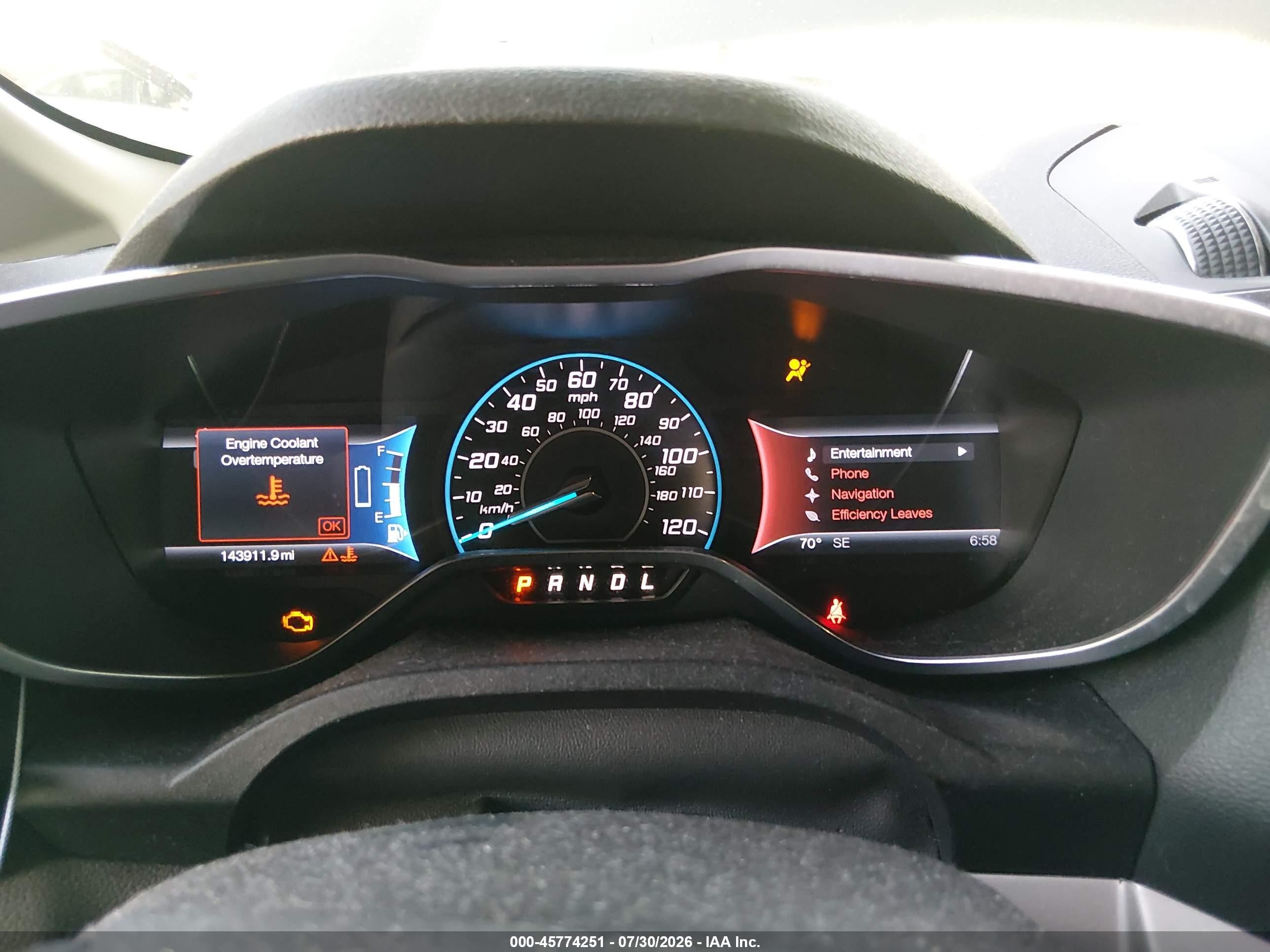 2014 Ford C-max Energi Sel Silver vin: 1FADP5CU2EL519023